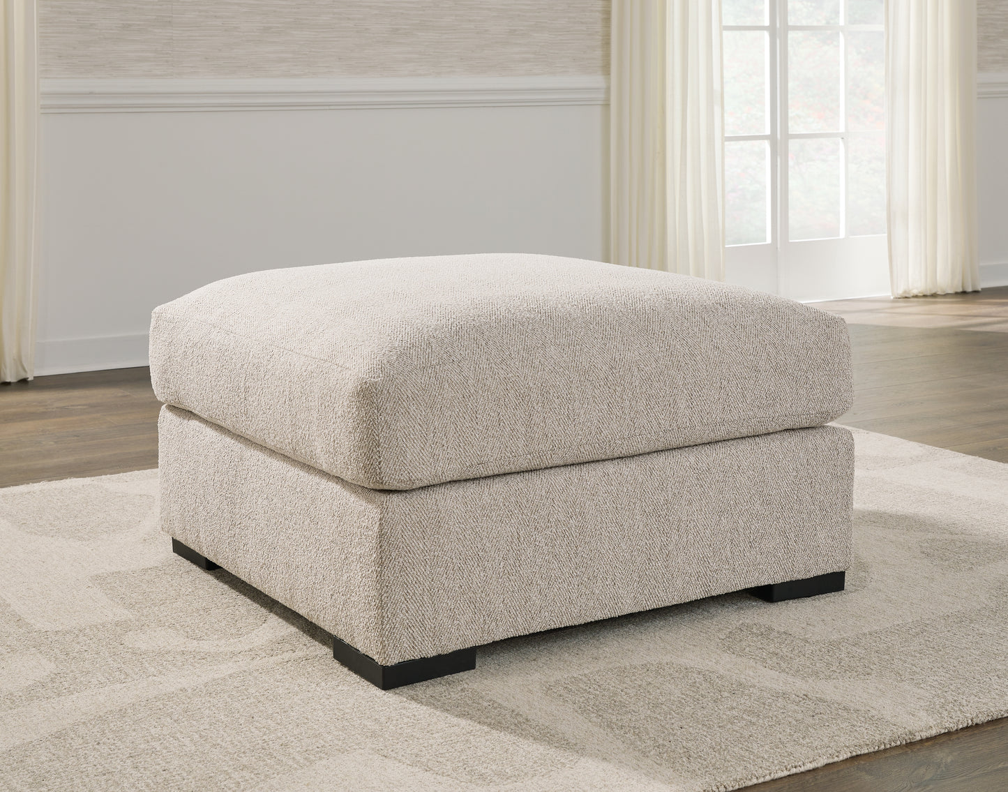 Haines Furniture Outlet - Ashley Furniture - Ballyton Living Room - Oversized Accent Ottoman / Sand - 2510208