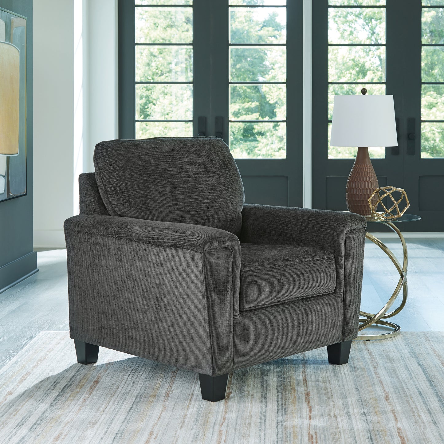 Haines Furniture Outlet - Ashley Furniture - Erinslane Living Room - Chair / Dusk - 2520620