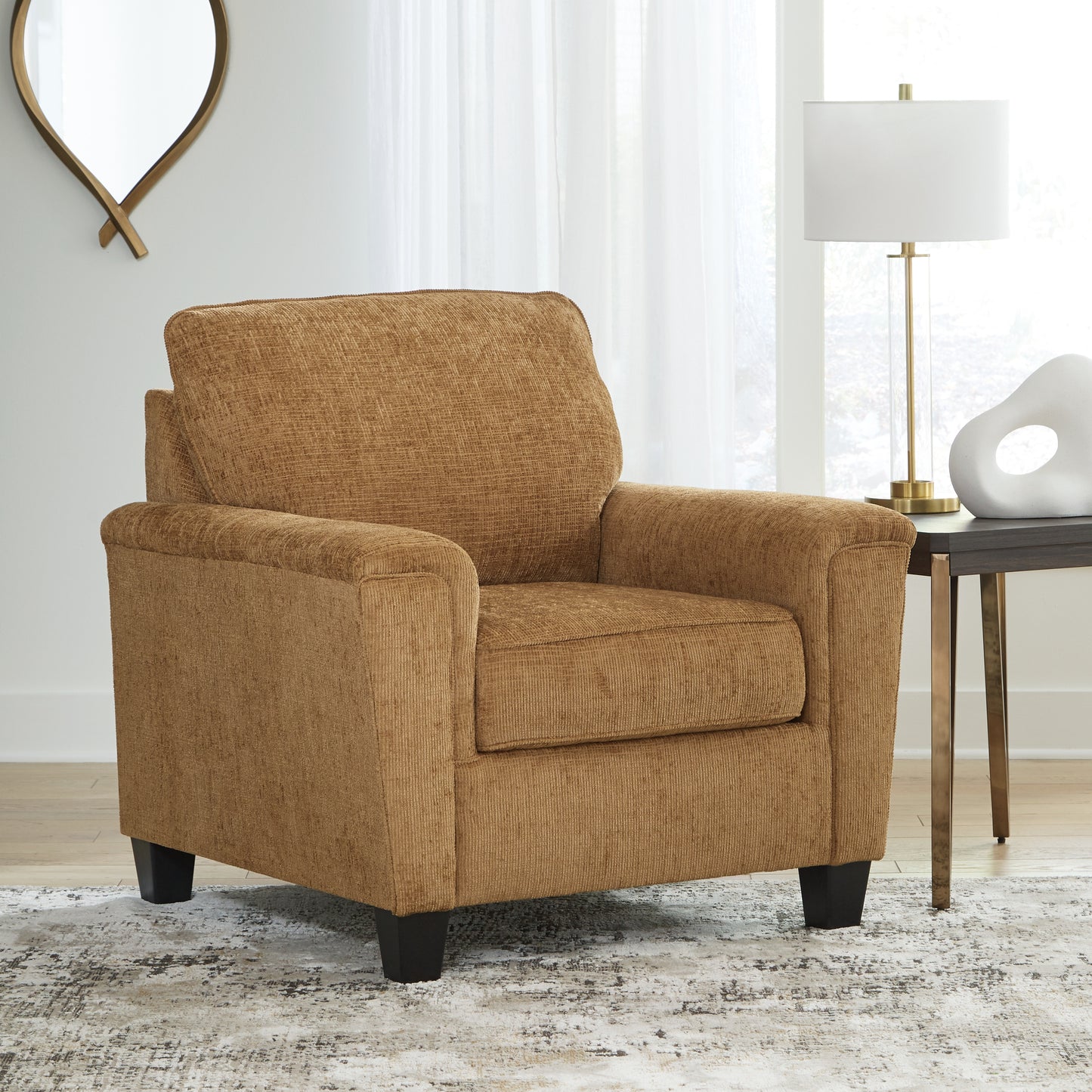 Haines Furniture Outlet - Ashley Furniture - Erinslane Living Room - Chair / Honey - 2520720