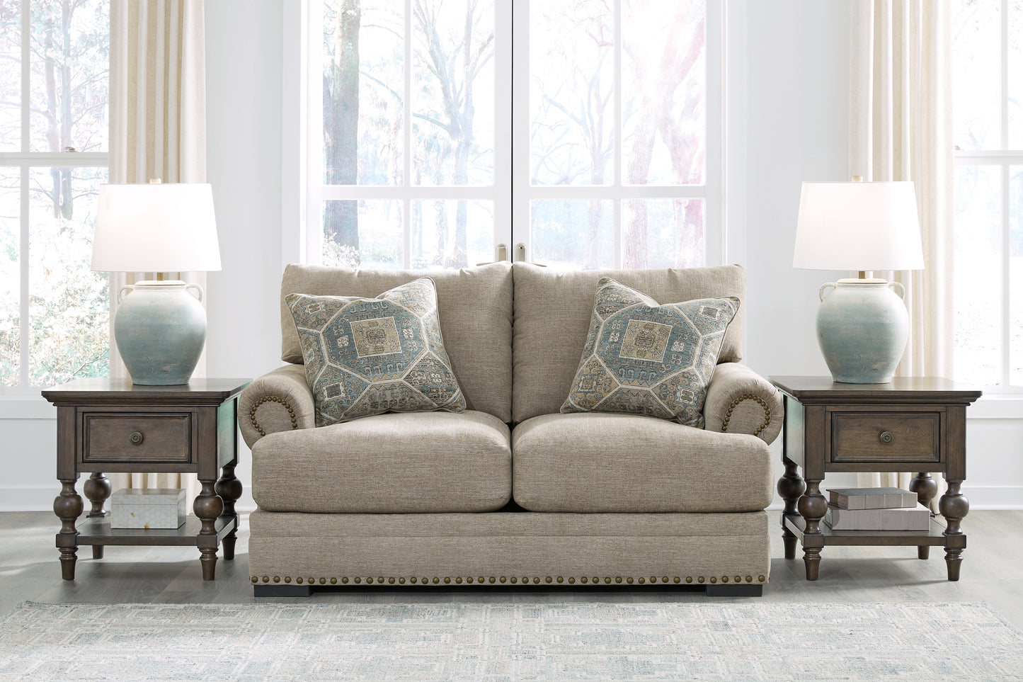Haines Furniture Outlet - Ashley Furniture - Galemore Living Room - Sofa / Quarry - 2700438