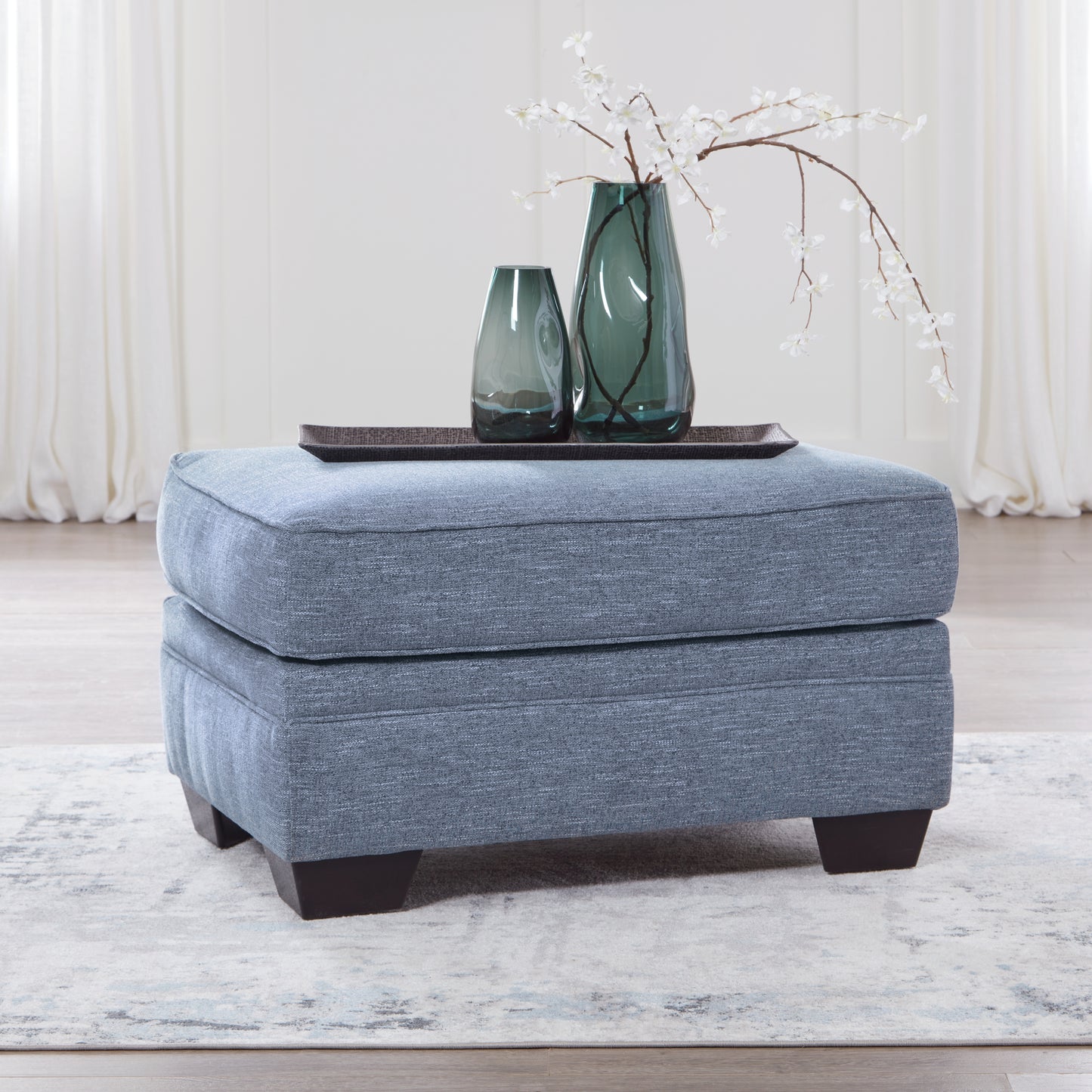 Haines Furniture Outlet - Ashley Furniture - Carissa Manor Living Room - Sofa / Denim - 3260438