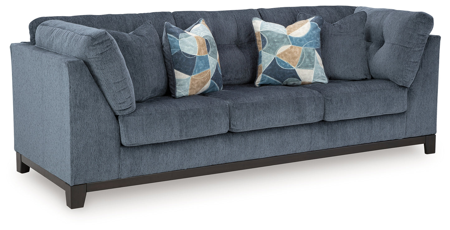 Haines Furniture Outlet - Ashley Furniture - Maxon Place Living Room - Sofa / Navy - 3300338