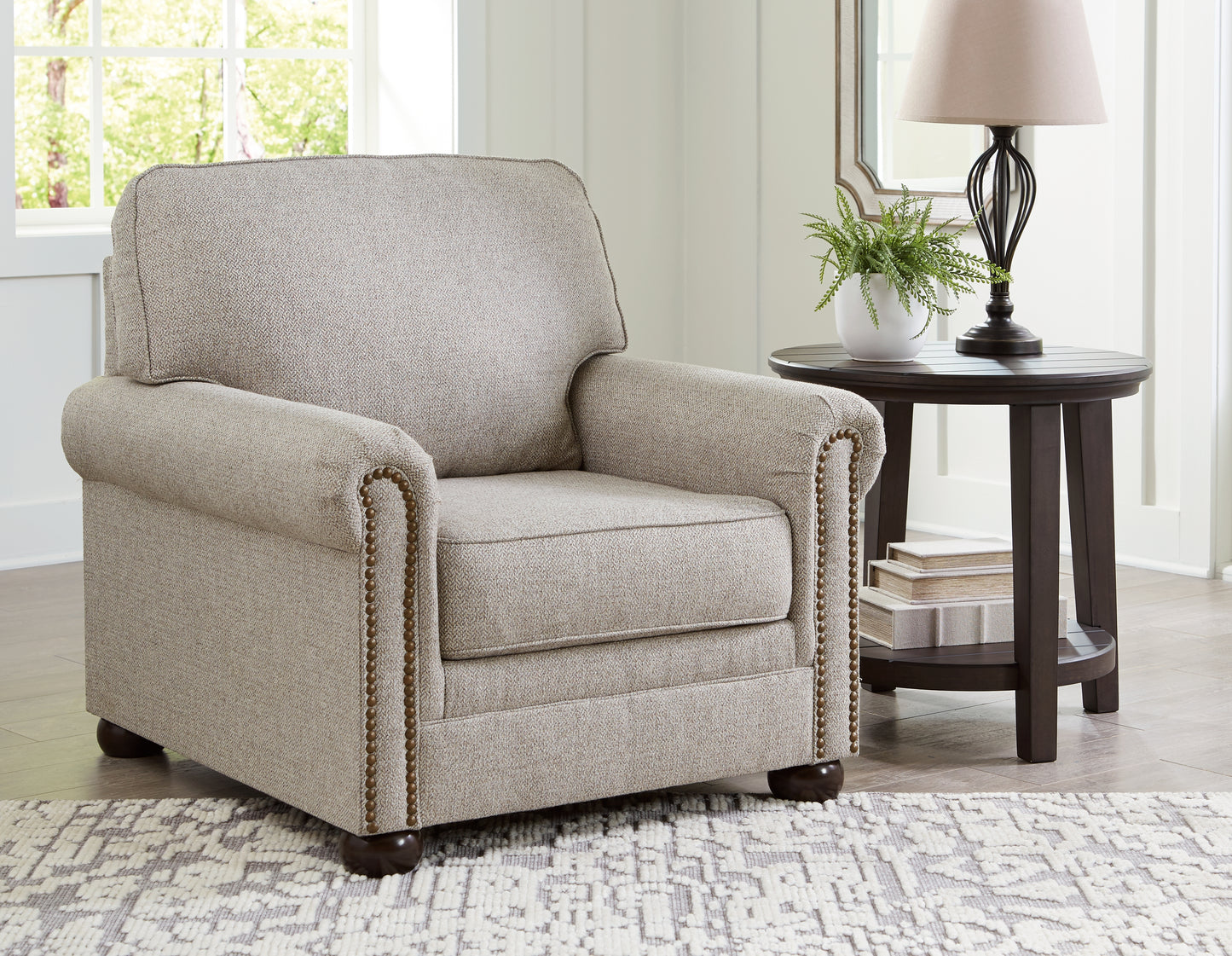 Haines Furniture Outlet - Ashley Furniture - Gaelon Living Room - Chair / Dune - 3730720