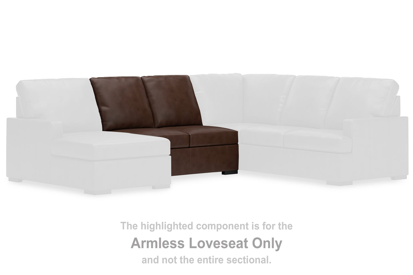 Haines Furniture Outlet - Ashley Furniture - McDowlan Sectional - Armless Loveseat / Coffee - PC4850434