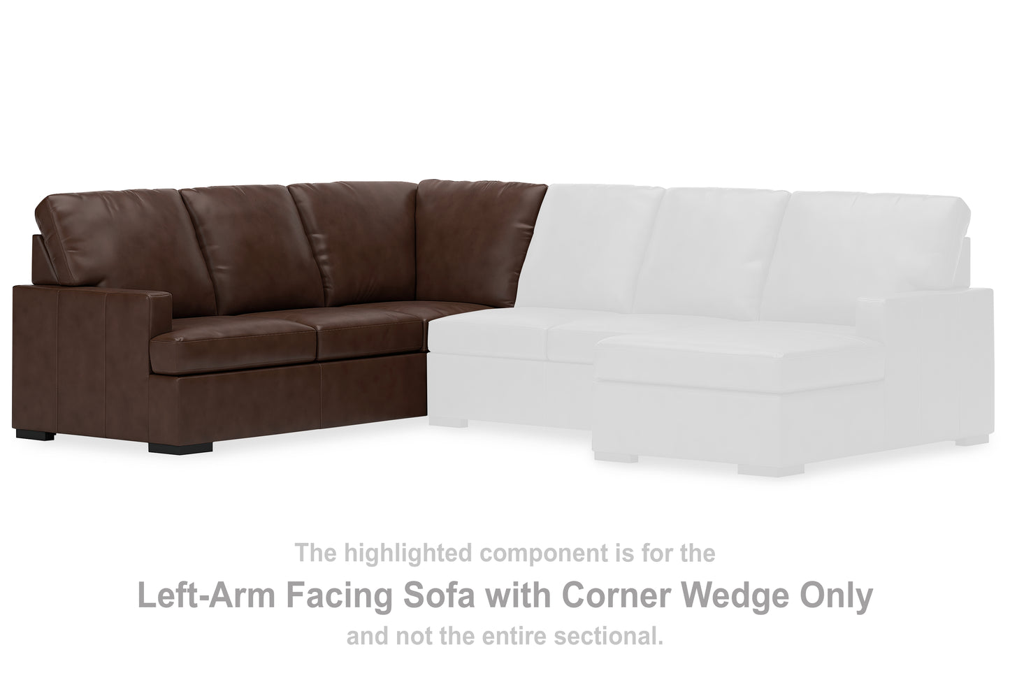 Haines Furniture Outlet - Ashley Furniture - McDowlan Sectional - LAF Sofa w/Corner Wedge / Coffee - PC4850448