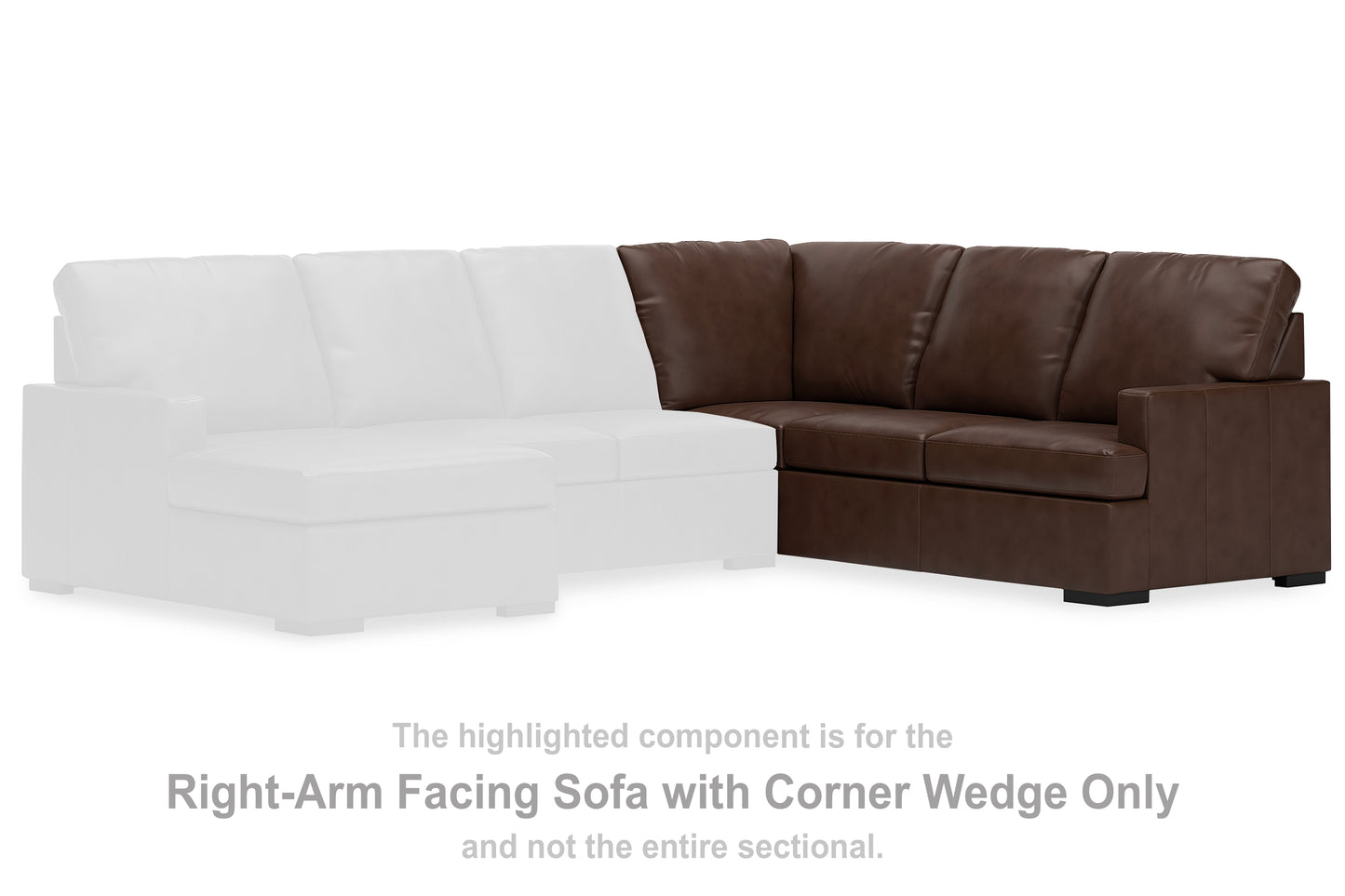 Haines Furniture Outlet - Ashley Furniture - McDowlan Sectional - RAF Sofa w/Corner Wedge / Coffee - PC4850449