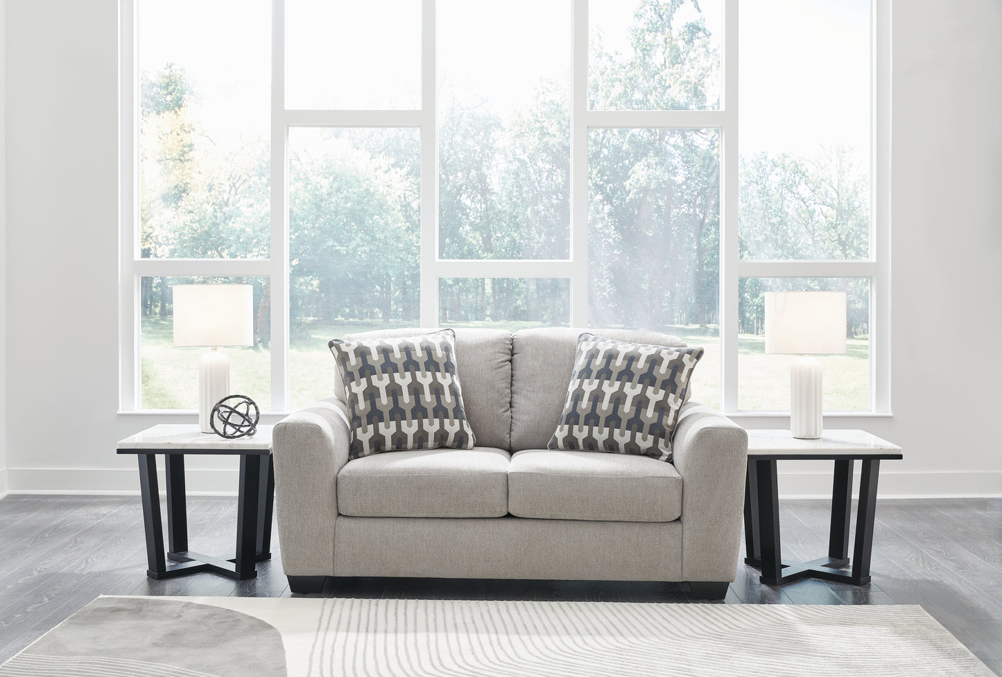 Haines Furniture Outlet - Ashley Furniture - Avenal Park Living Room - Loveseat / Flannel - 5080535