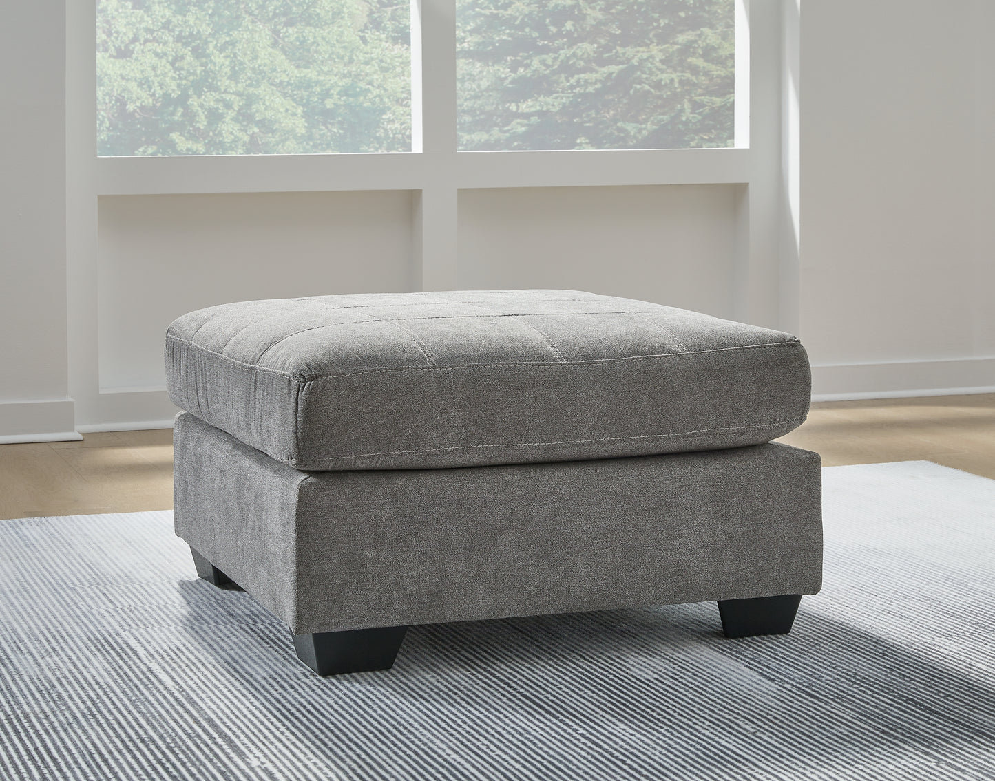 Haines Furniture Outlet - Ashley Furniture - Marleton Living Room - Oversized Accent Ottoman / Gray - 5530508