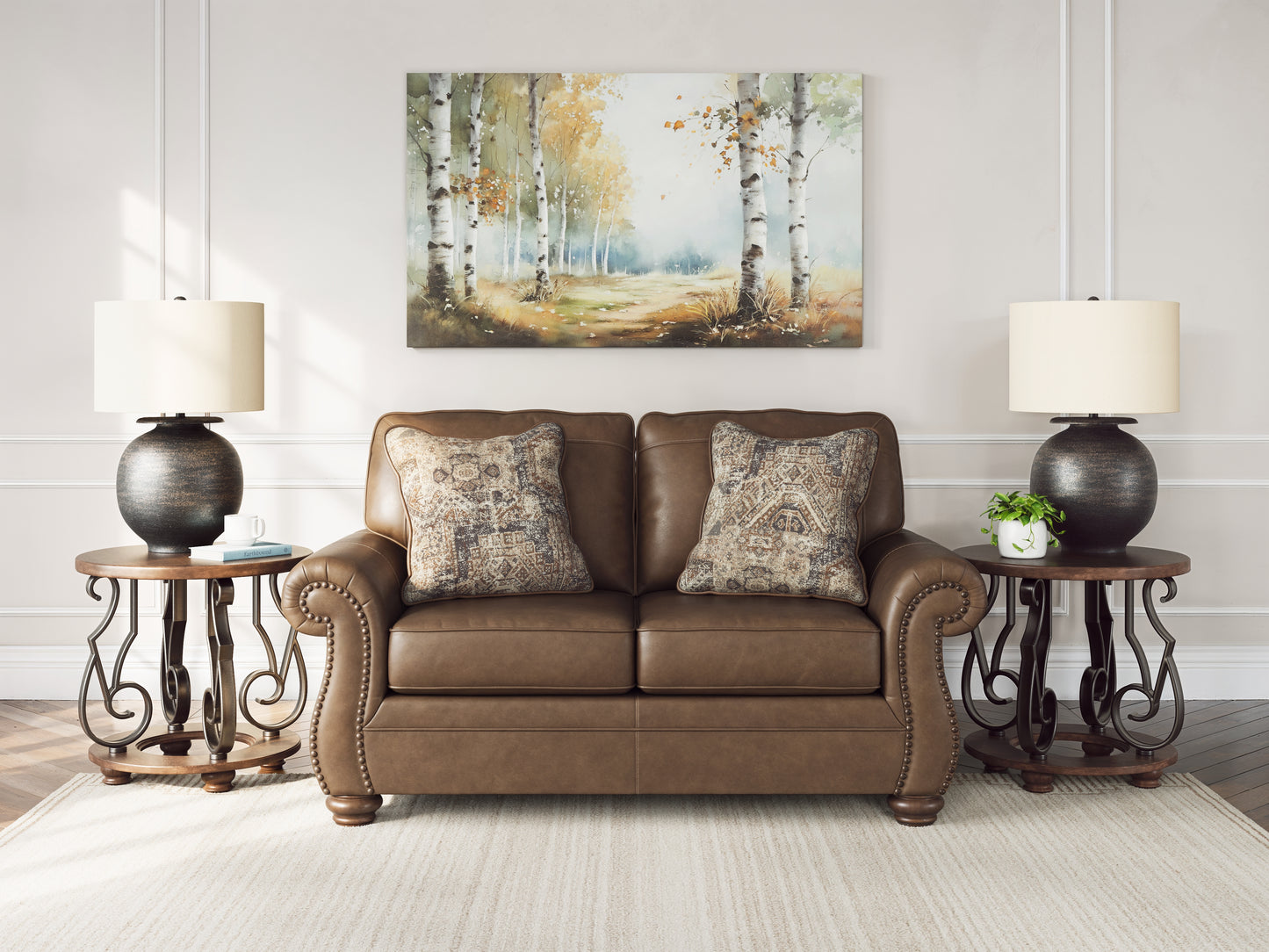 Haines Furniture Outlet - Ashley Furniture - Chasemore Living Room - Loveseat / Earth - PC5590235