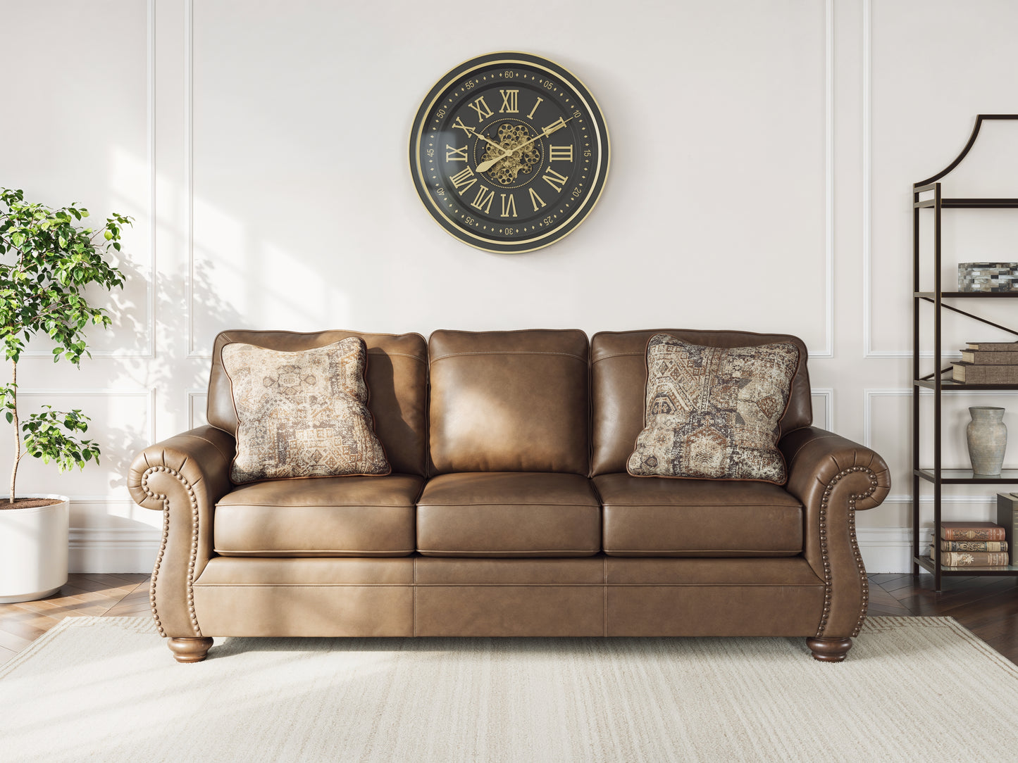 Haines Furniture Outlet - Ashley Furniture - Chasemore Living Room - Queen Sofa Sleeper / Earth - PC5590239