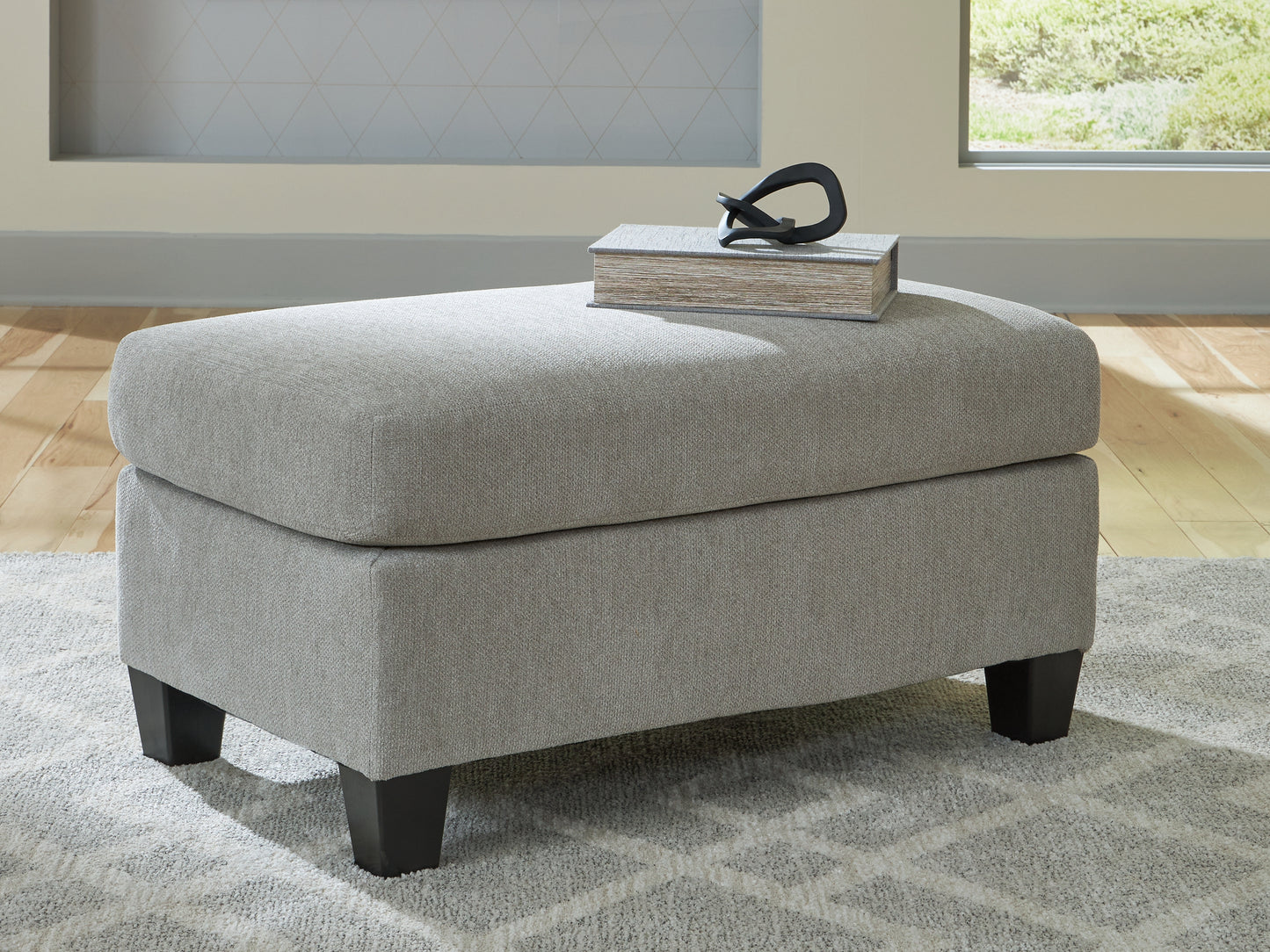 Haines Furniture Outlet - Ashley Furniture - Willarae Living Room - Ottoman / Taupe - 5980314