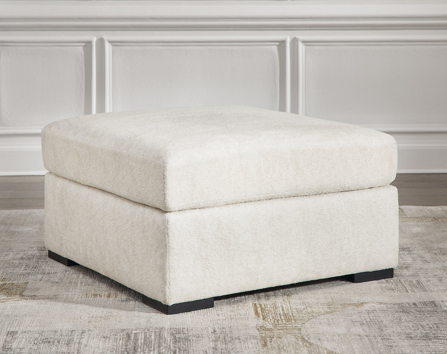 Haines Furniture Outlet - Ashley Furniture - Chessington Living Room - Oversized Accent Ottoman / Ivory - 6190408