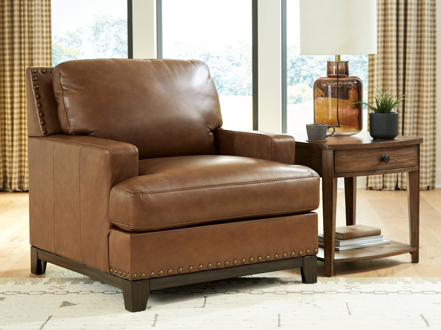 Haines Furniture Outlet - Ashley Furniture - Saonara Living Room - Chair / Amber - PC7310920