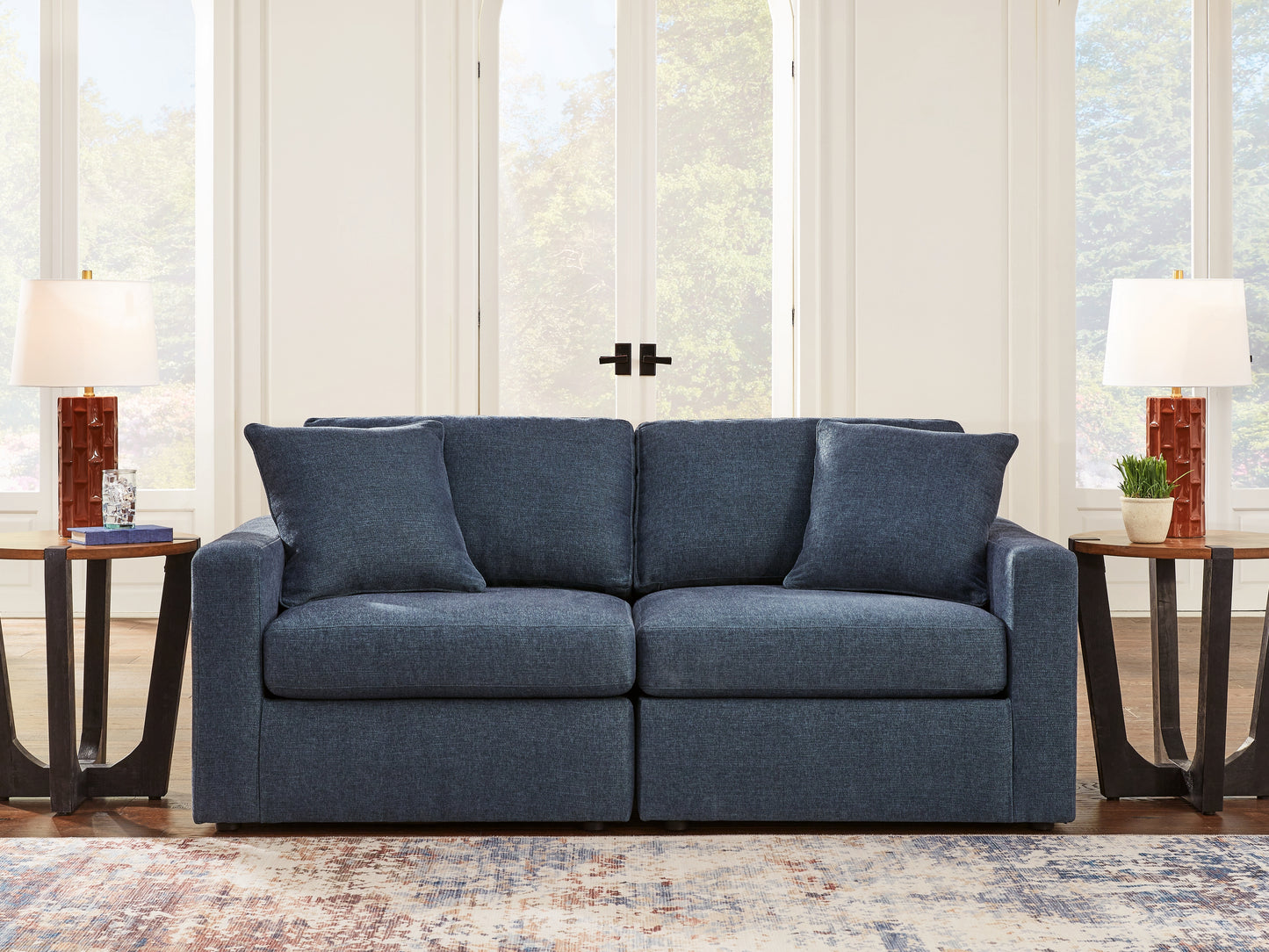 Haines Furniture Outlet - Ashley Furniture - Modmax Sectional - RAF 2-Piece Sectional / Ink - 92101S1