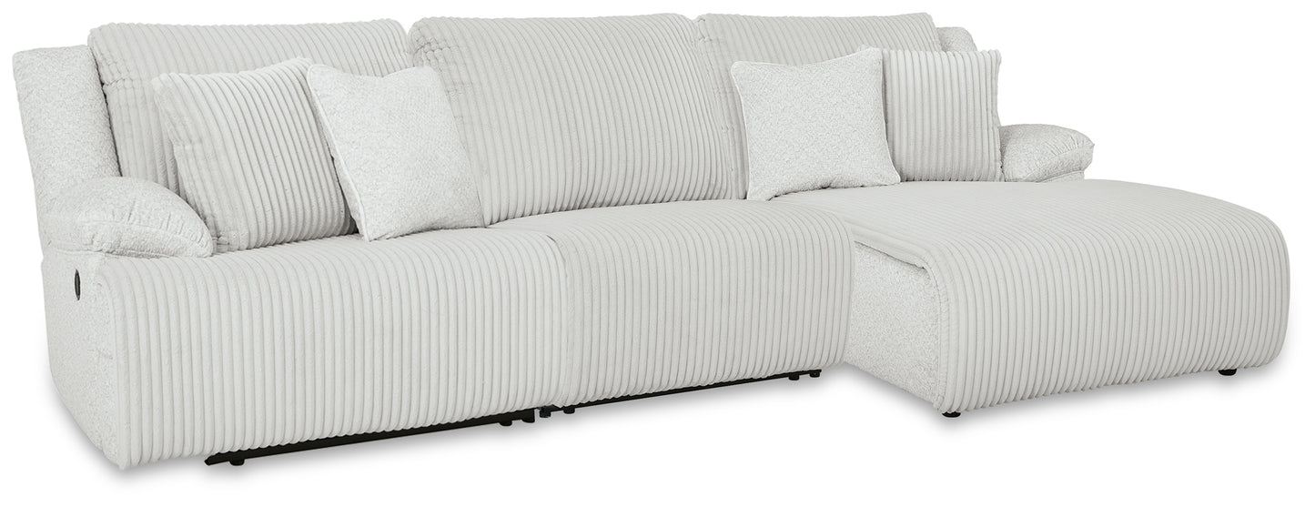 Haines Furniture Outlet - Ashley Furniture - Top Tier Sectional - 3-Piece Sectional Chofa / Alloy - 92706S10