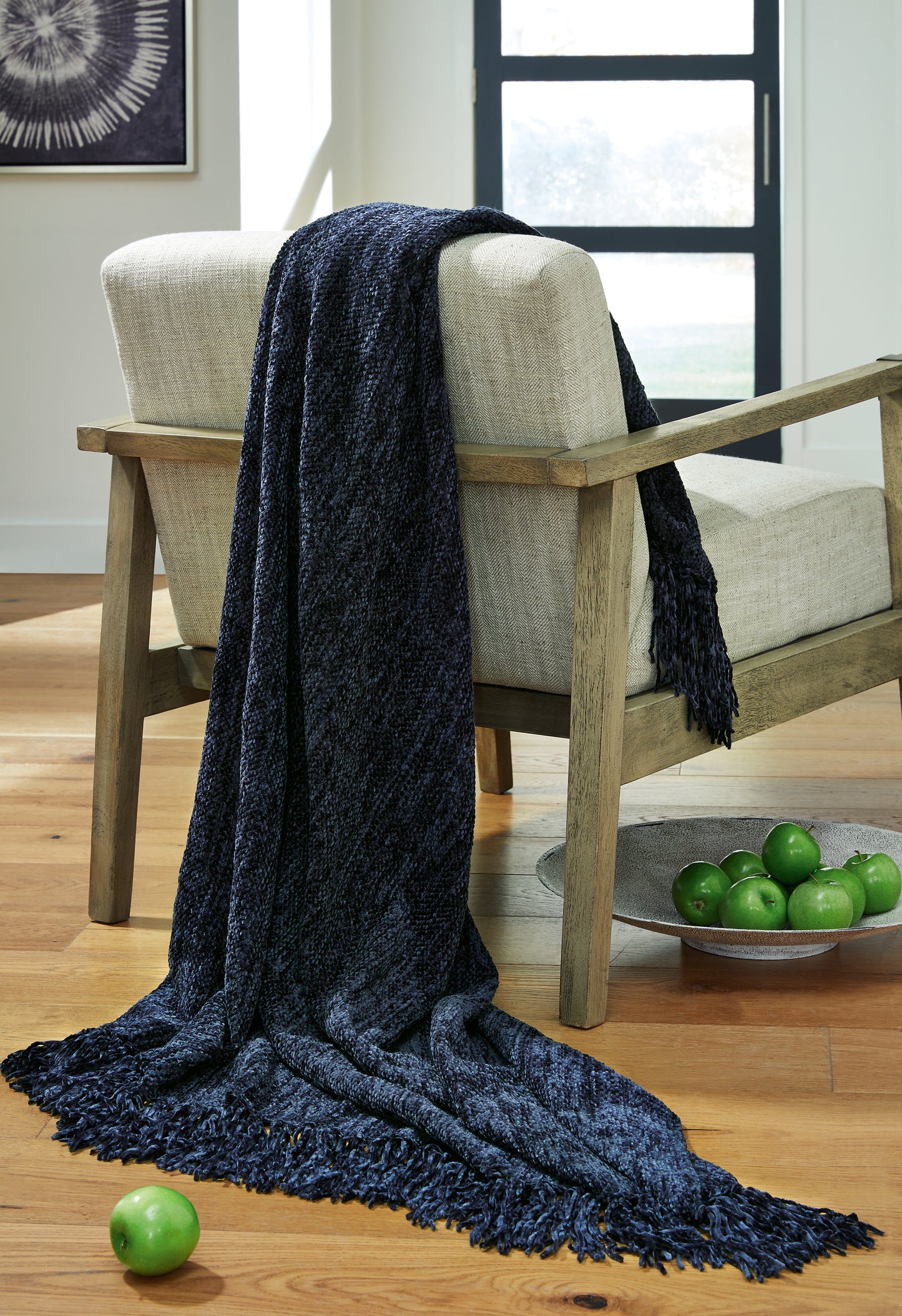 Haines Furniture Outlet - Ashley Furniture - Tamish Throw (Set of 3) - Throw (3/CS) / Blue - A1001022