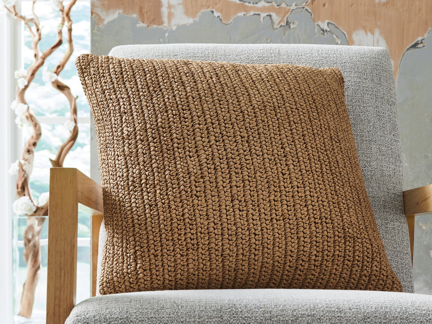 Haines Furniture Outlet - Ashley Furniture - Habenvale Pillows - Pillow (4/CS) / Tan - A1001120