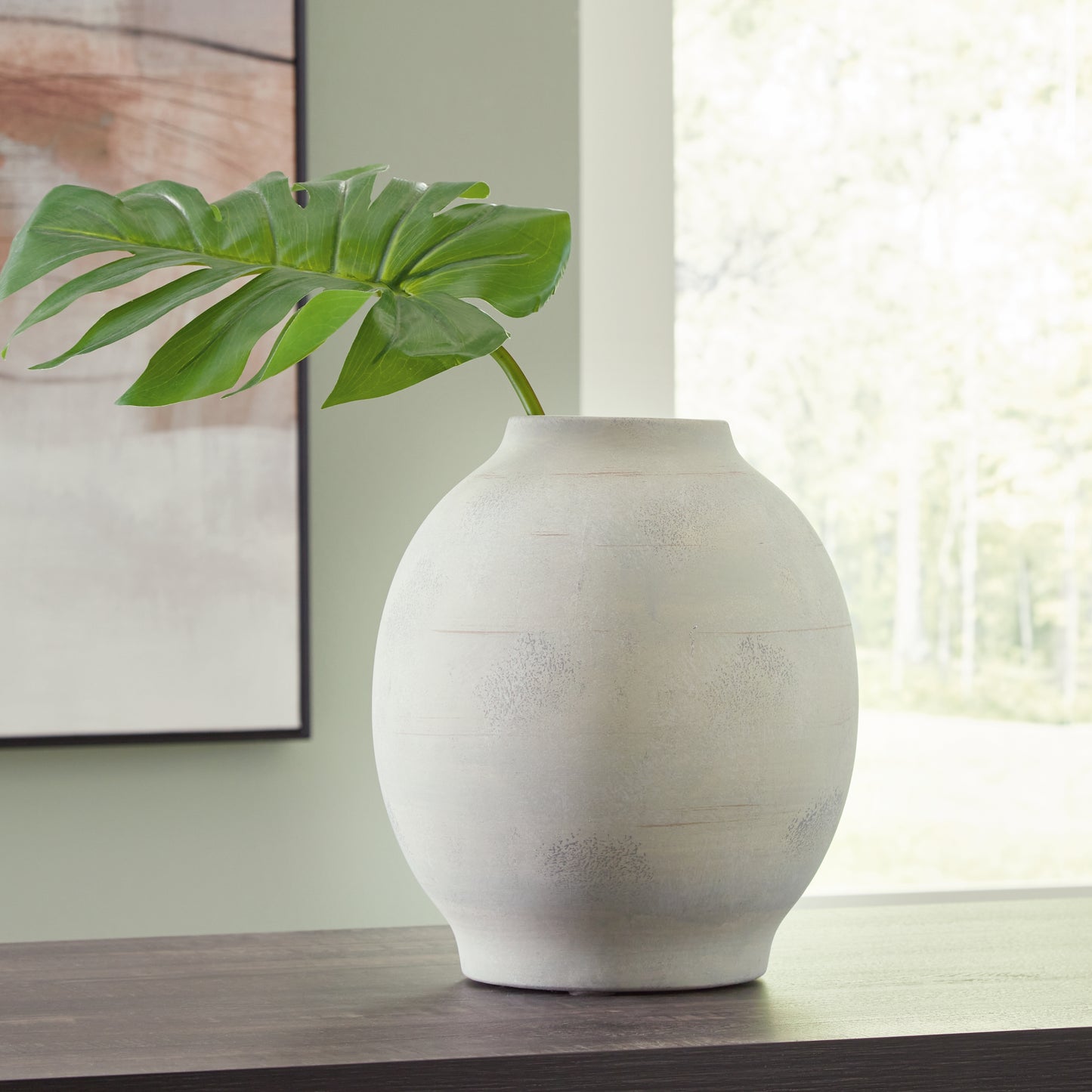 Haines Furniture Outlet - Ashley Furniture - Clayson Vase - Vase / Sage Green - A2000654