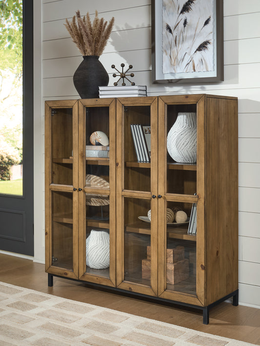 Haines Furniture Outlet - Ashley Furniture - Wrenridge Accent Cabinet - Accent Cabinet / Gray Brown - A4000706