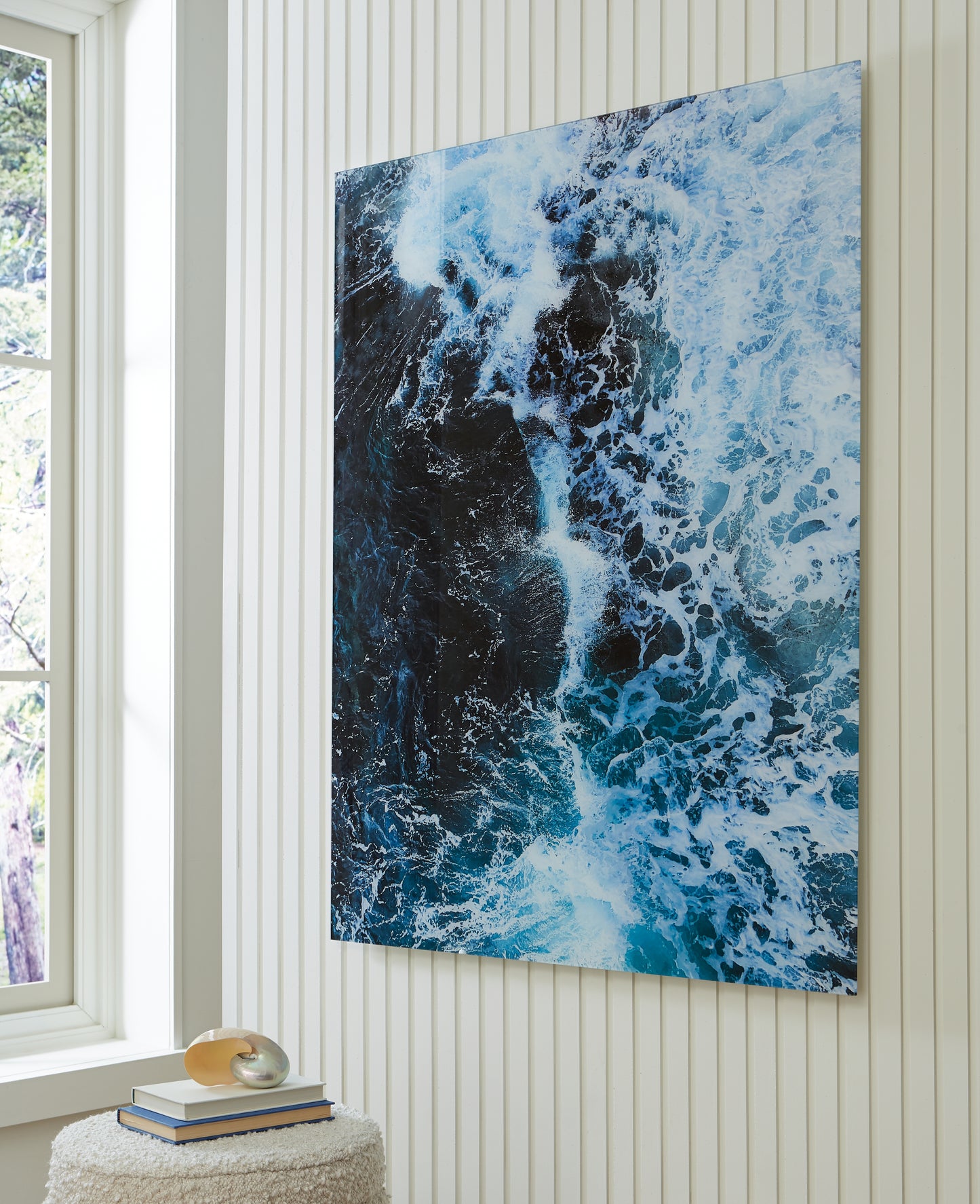 Haines Furniture Outlet - Ashley Furniture - Clemick Wall Decor - Wall Art / Turquoise - A8000422