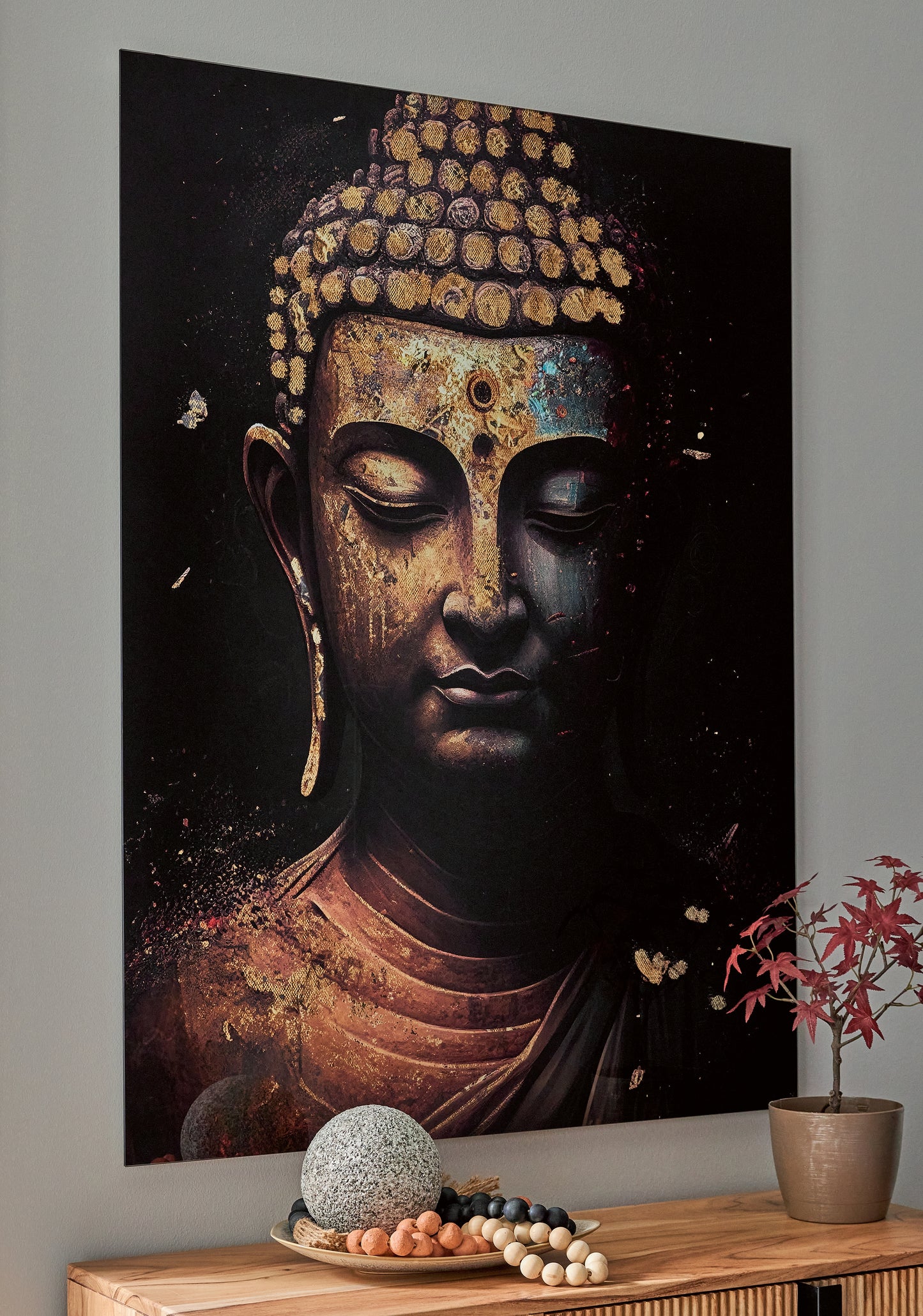 Haines Furniture Outlet - Ashley Furniture - Caymoore Wall Decor - Wall Art / Black/Gold Finish - A8000423