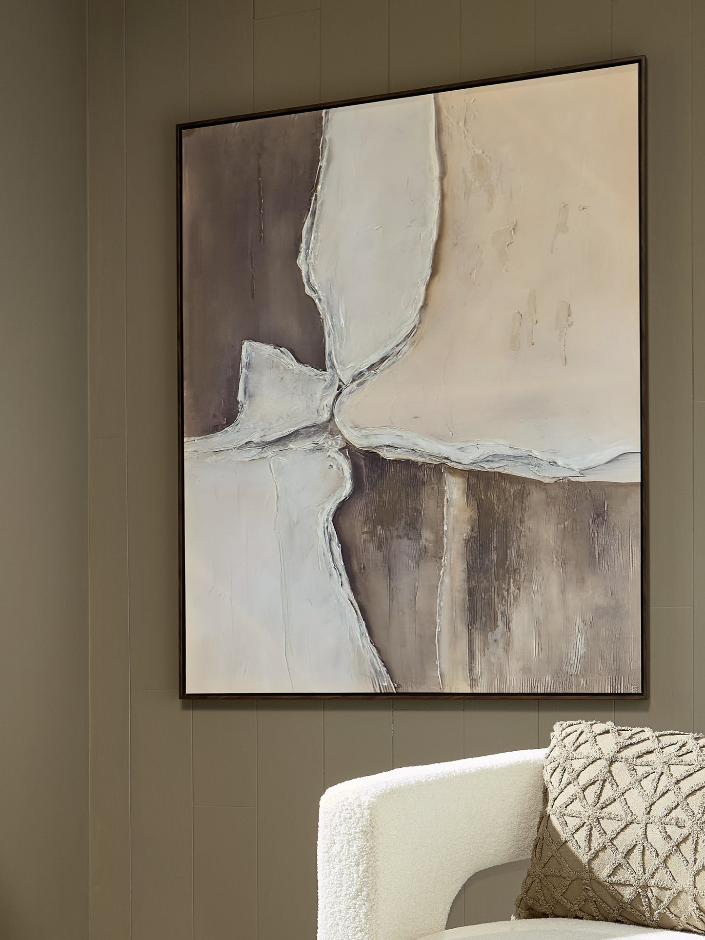Haines Furniture Outlet - Ashley Furniture - Junward Wall Decor - Wall Art / Brown/Tan/White - A8000461