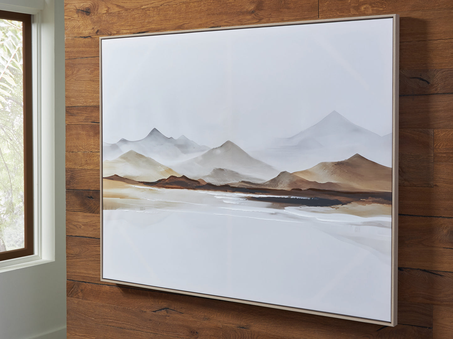 Haines Furniture Outlet - Ashley Furniture - Karalen Wall Decor - Wall Art / White/Gray/Brown - A8000465
