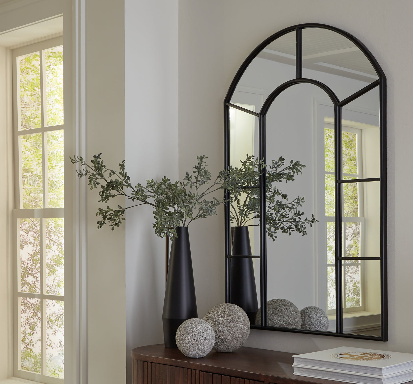 Haines Furniture Outlet - Ashley Furniture - Evengton Mirror - Accent Mirror / Black - A8010319