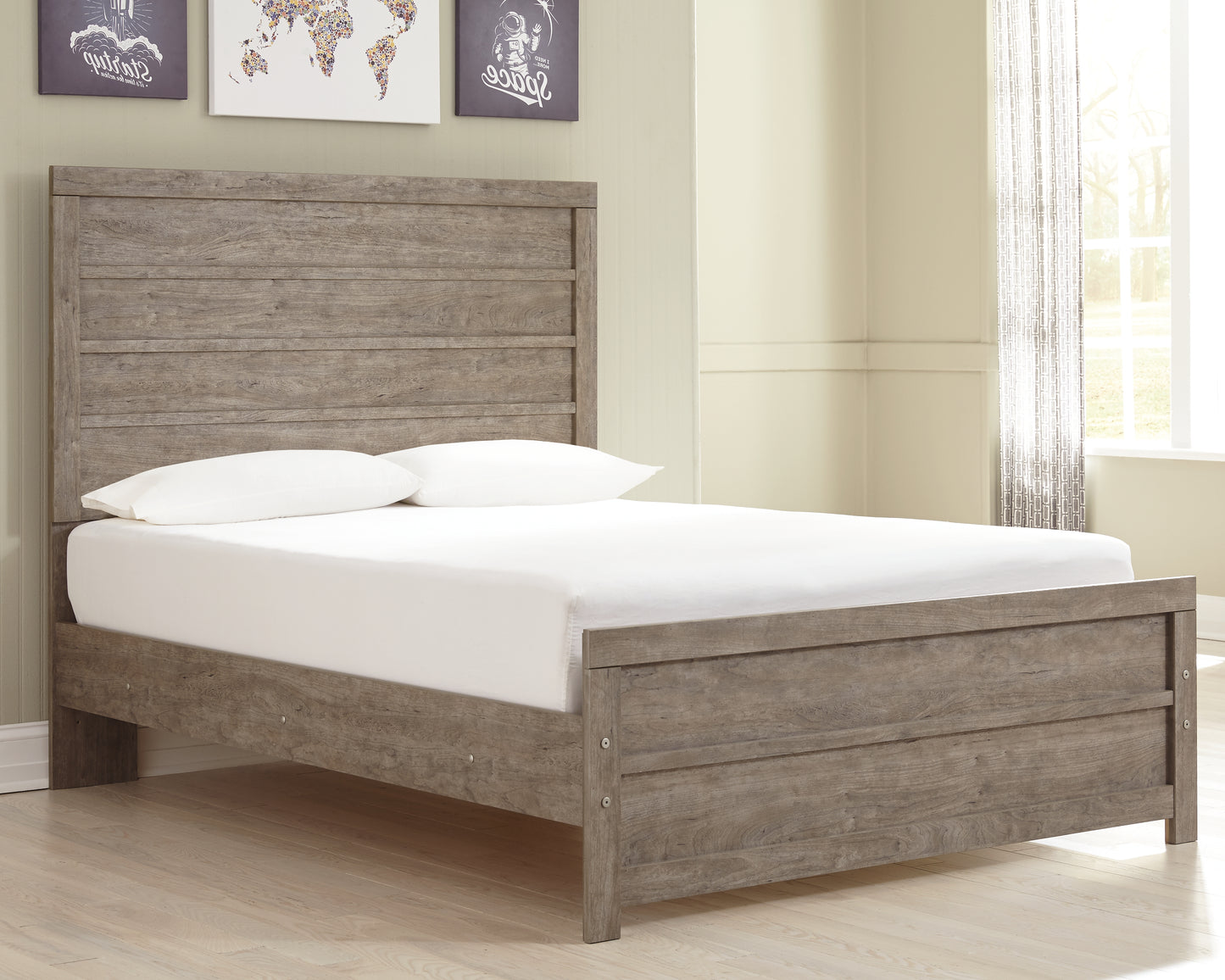 Haines Furniture Outlet - Ashley Furniture - Culverbach Bedroom - Full Panel Bed / Gray - B070B3