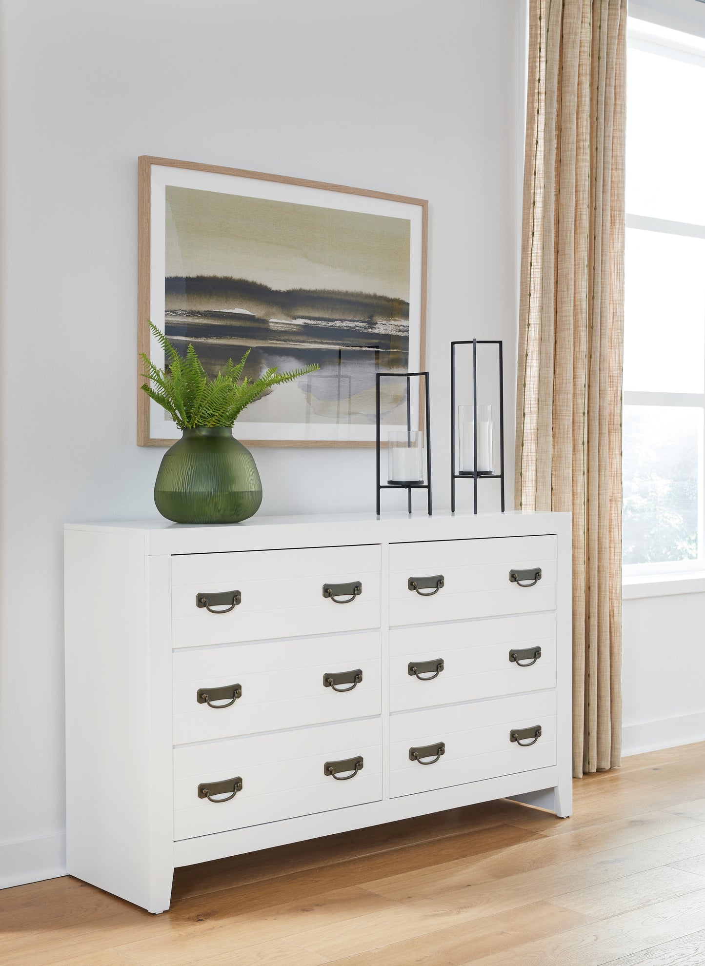 Haines Furniture Outlet - Ashley Furniture - Binterglen Bedroom - Dresser / White - B427-31
