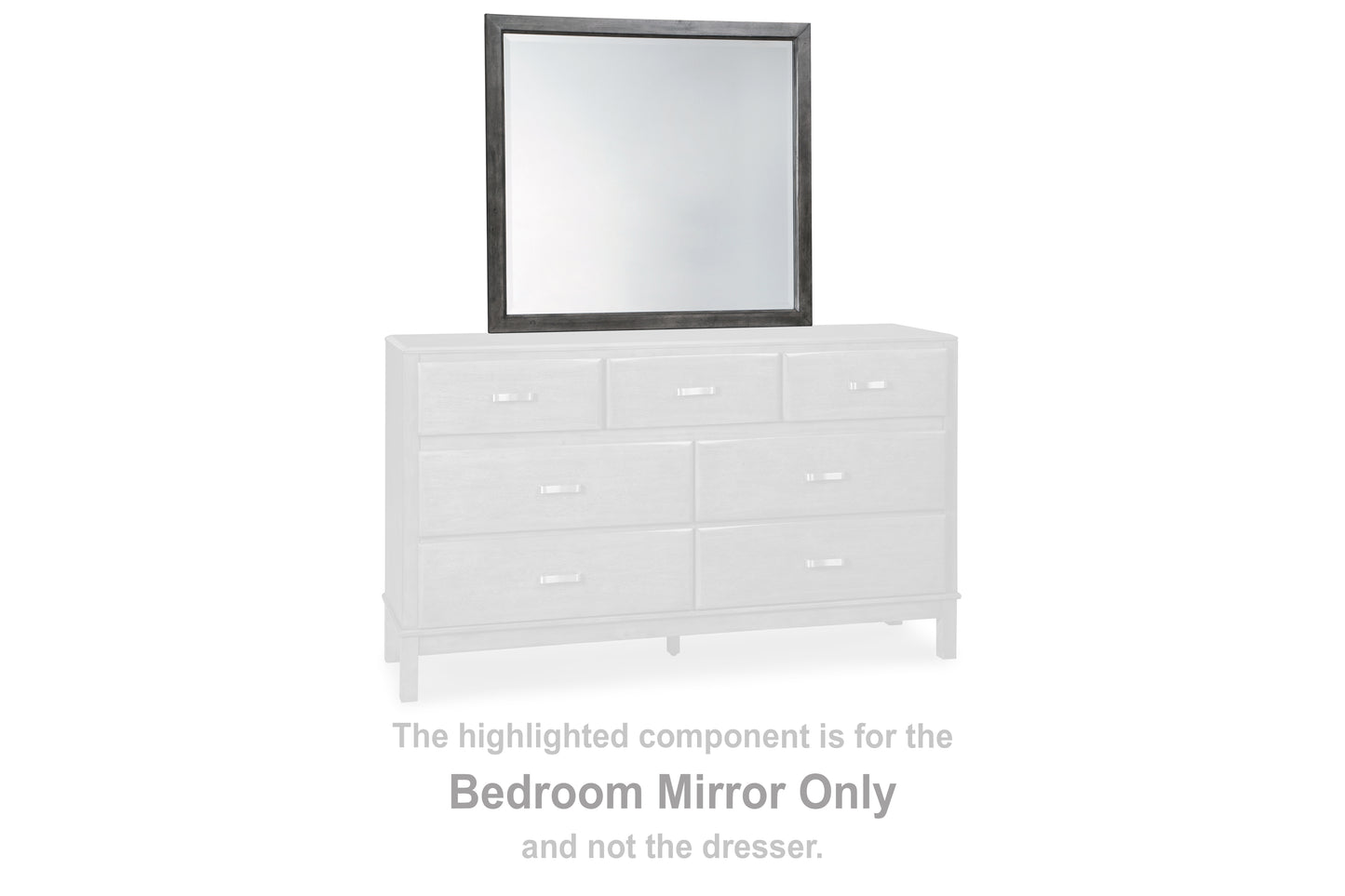 Haines Furniture Outlet - Ashley Furniture - Caitbrook Bedroom - Bedroom Mirror / Gray - B476-36