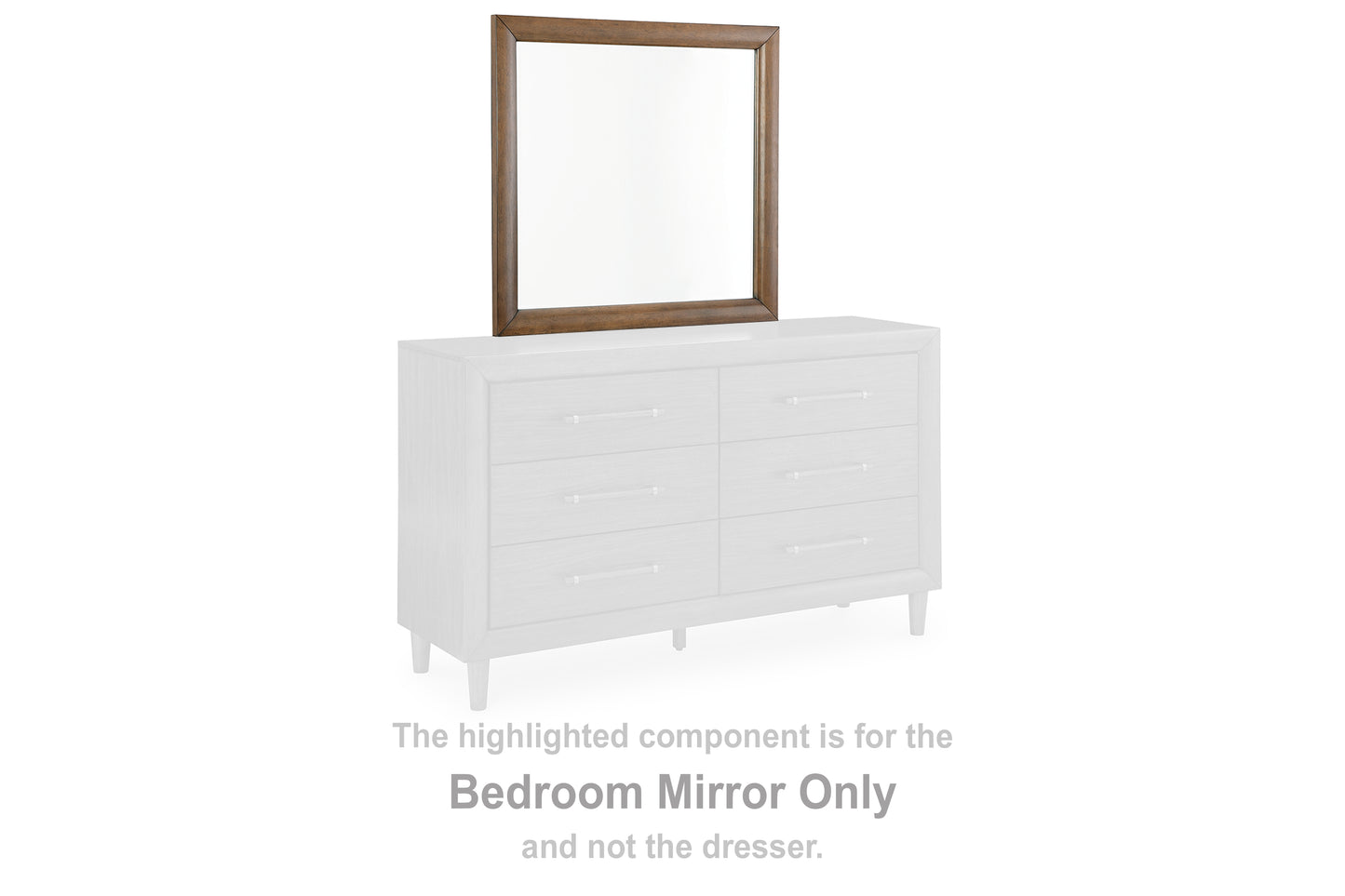 Haines Furniture Outlet - Ashley Furniture - Lyncott Bedroom - Bedroom Mirror / Brown - B615-36