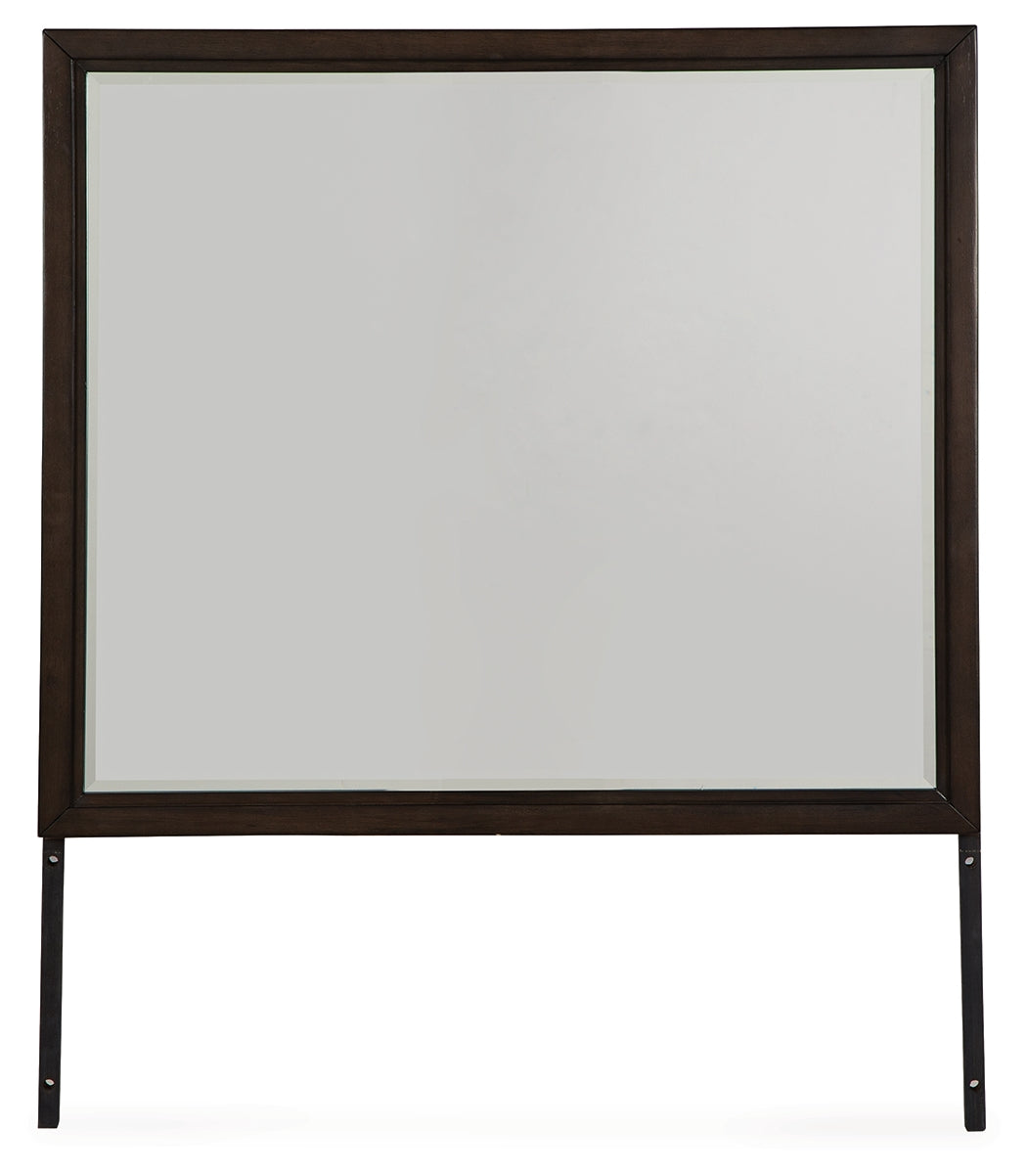 Haines Furniture Outlet - Ashley Furniture - Neymorton Bedroom - Bedroom Mirror / Dark Grayish Brown - B618-36