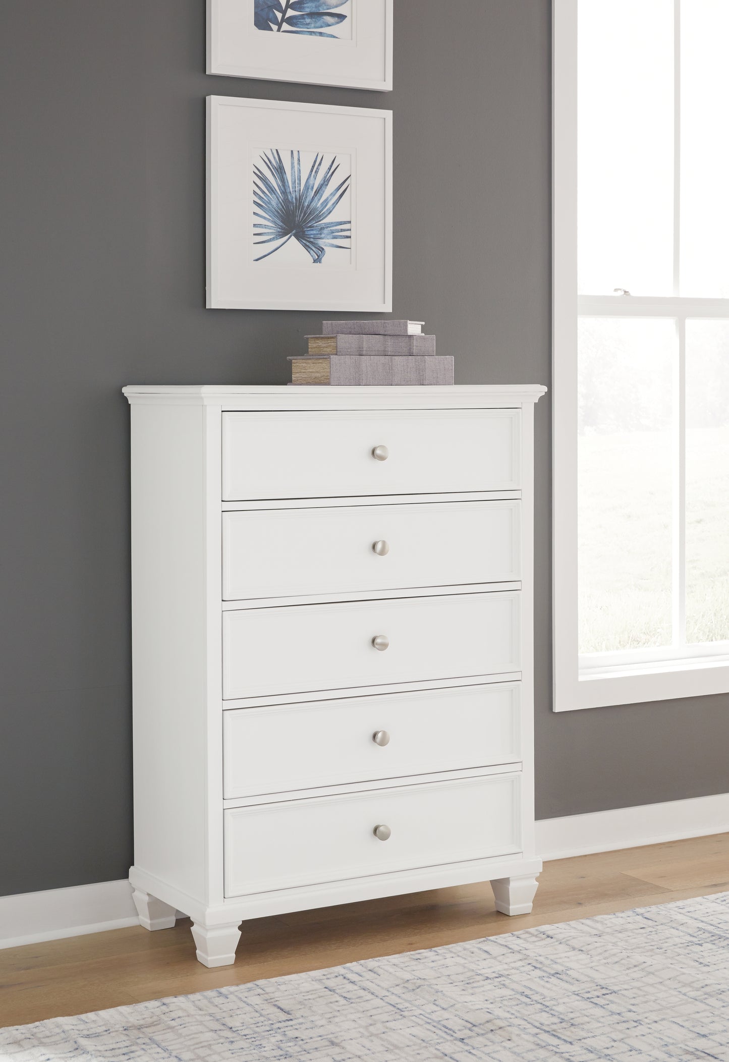 Haines Furniture Outlet - Ashley Furniture - Fortman Bedroom - Full Panel Storage Bed / White - B680B25