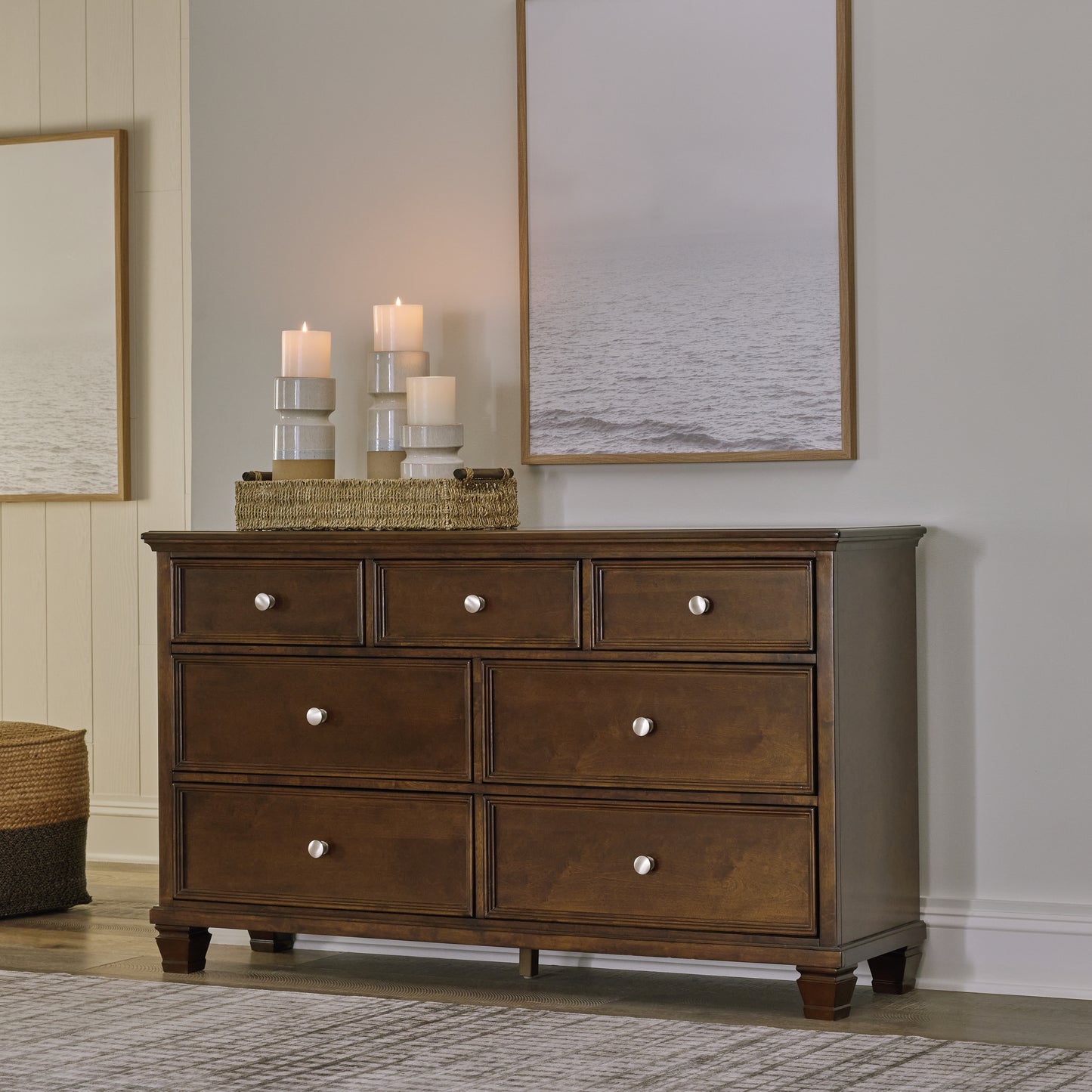 Haines Furniture Outlet - Ashley Furniture - Danabrin Bedroom - Dresser / Brown - B685-31