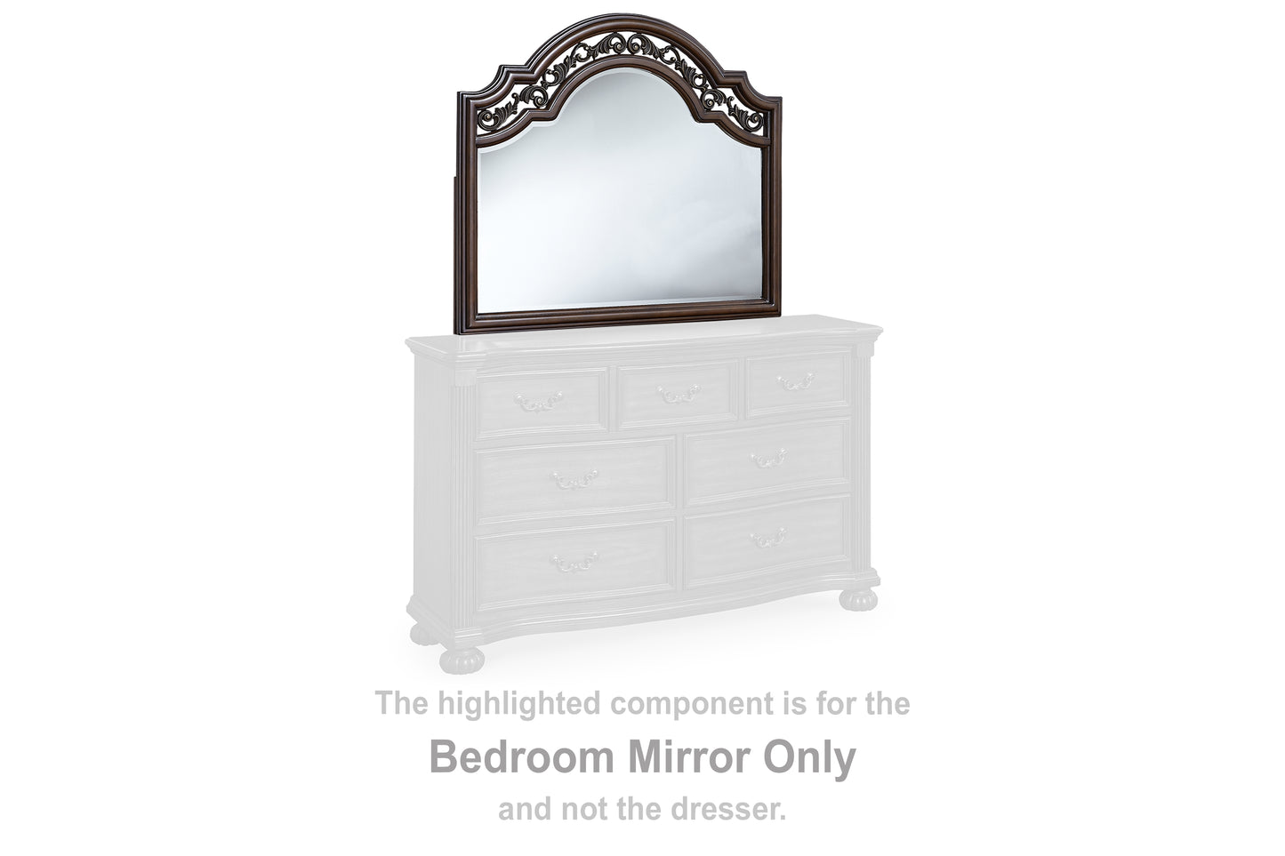 Haines Furniture Outlet - Ashley Furniture - Lavinton Bedroom - Bedroom Mirror / Brown - B764-36