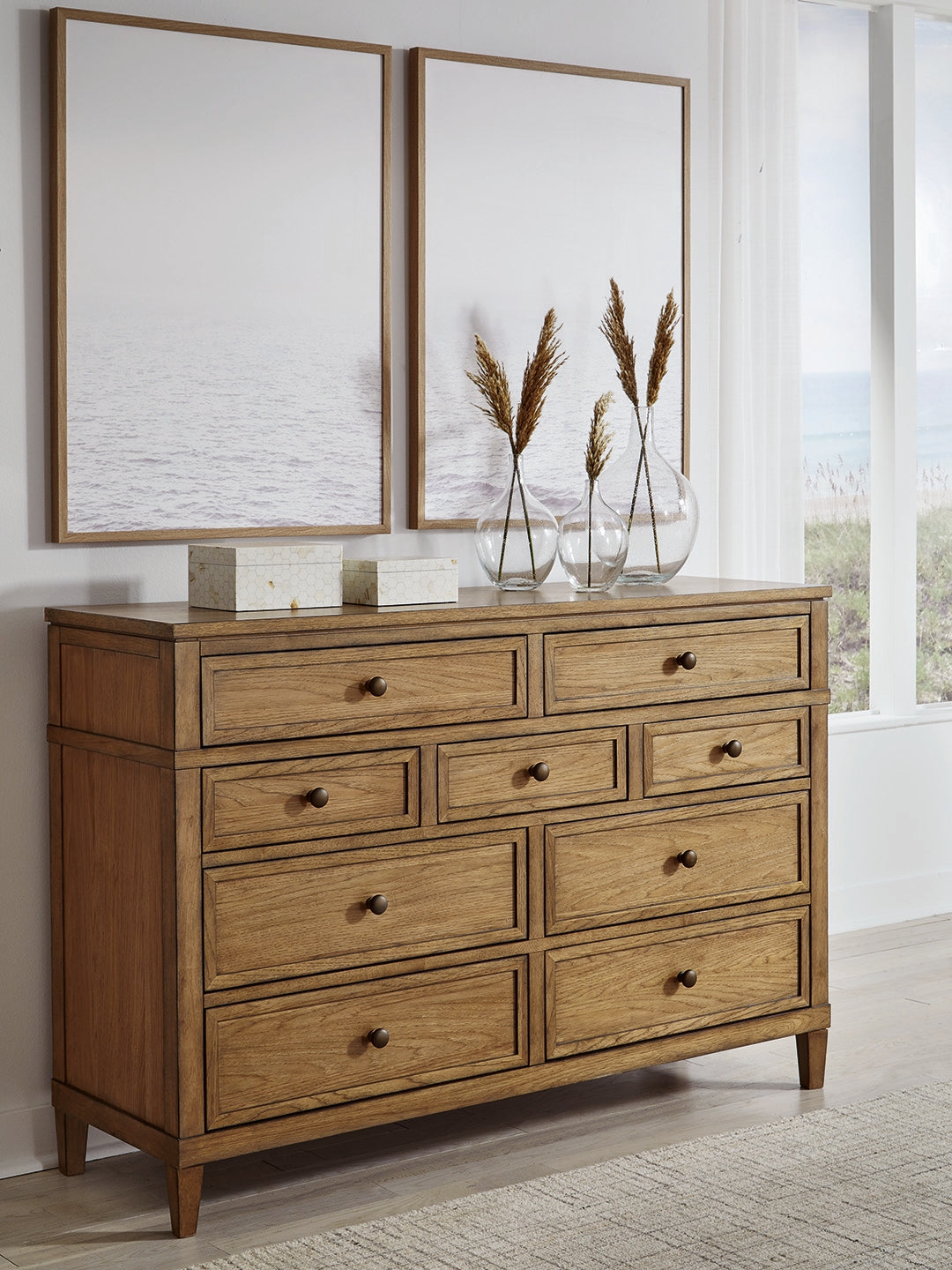 Haines Furniture Outlet - Ashley Furniture - Sharlance Bedroom - Dresser / Brown - B895-31
