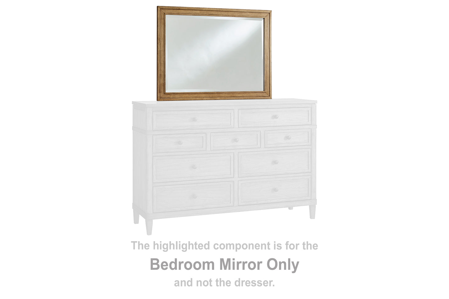Haines Furniture Outlet - Ashley Furniture - Sharlance Bedroom - Bedroom Mirror / Brown - B895-36