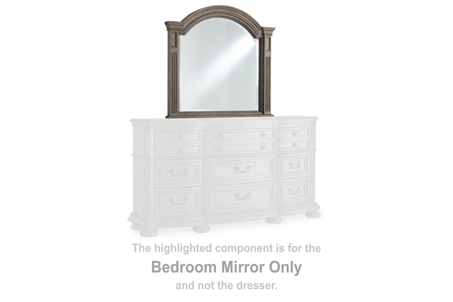Haines Furniture Outlet - Ashley Furniture - Ardenfield Bedroom - Bedroom Mirror / Light Brown - B944-36