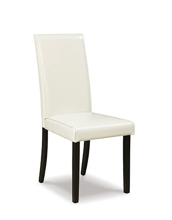 Haines Furniture Outlet - Ashley Furniture - Kimonte Dining Room - Dining Chair (Set of 2) / Ivory - D250-01X2