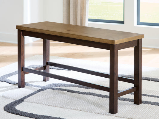 Haines Furniture Outlet - Ashley Furniture - Rylandeen Dining Room - Double Counter Bench (1/CN) - PCD651-09