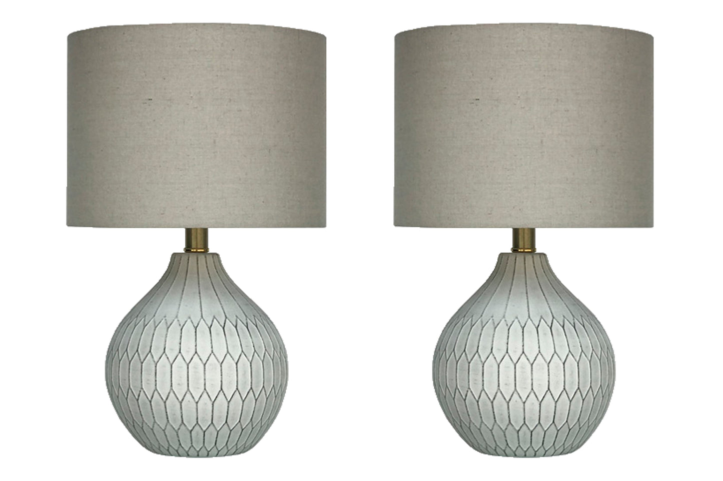 Haines Furniture Outlet - Ashley Furniture - Wardmont Lighting - Table Lamp (Set of 2) / White - L180094X2
