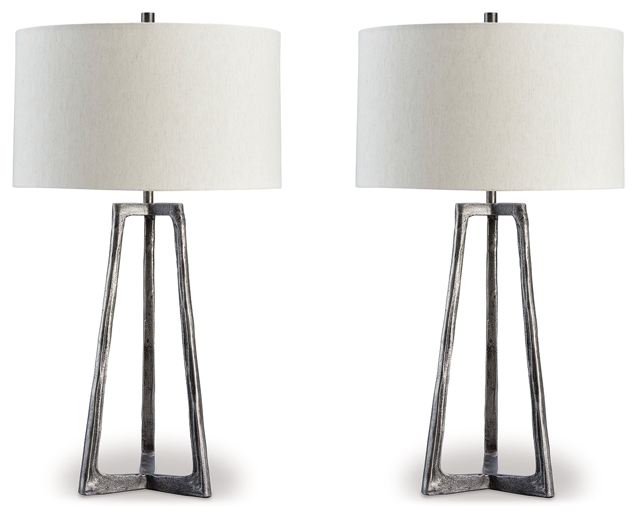 Haines Furniture Outlet - Ashley Furniture - Ryandale Lighting - Table Lamp (Set of 2) / Antique Pewter Finish - L208334X2