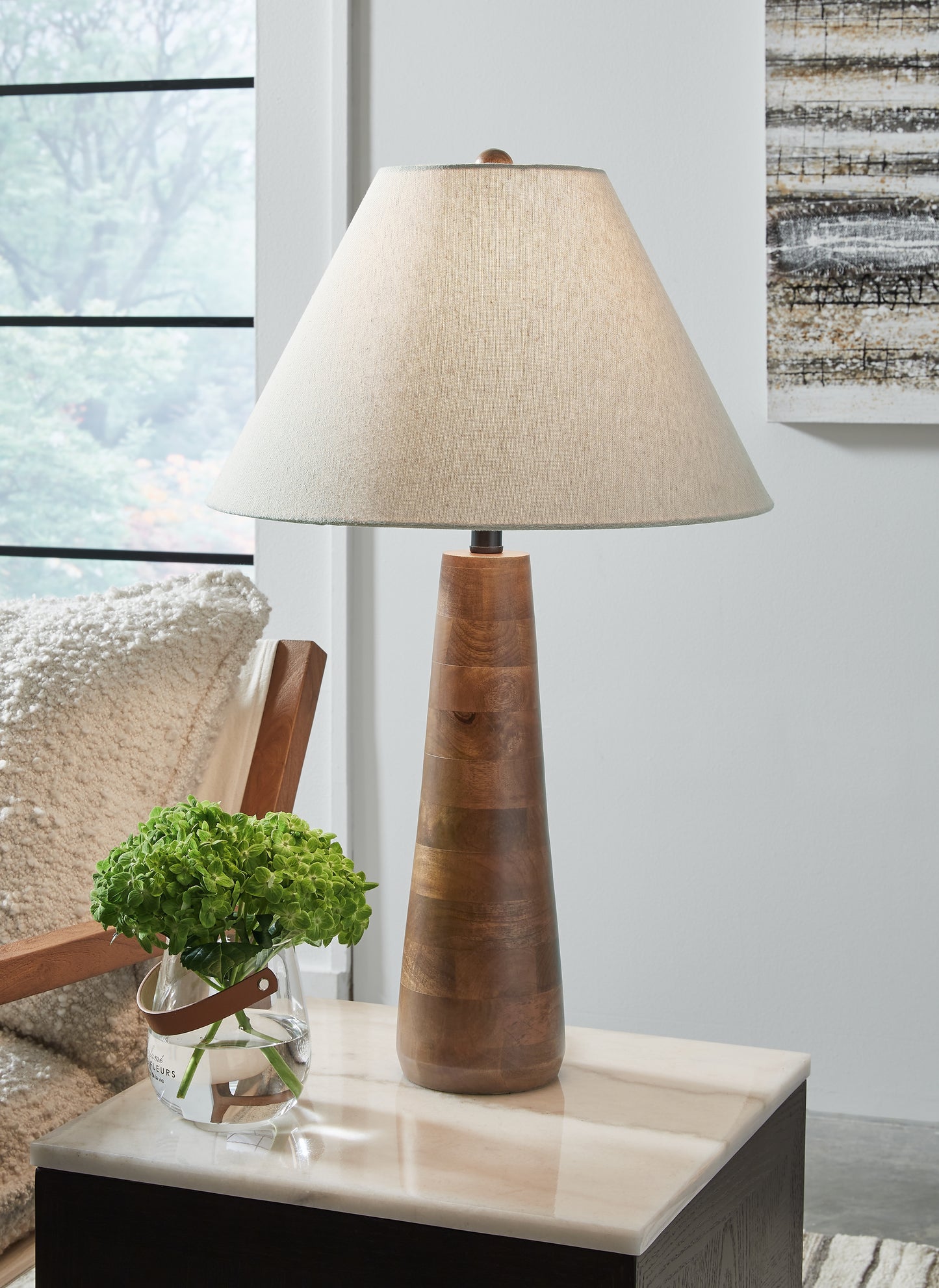 Haines Furniture Outlet - Ashley Furniture - Danset Lighting - Table Lamp (Set of 2) / Brown - L329104X2