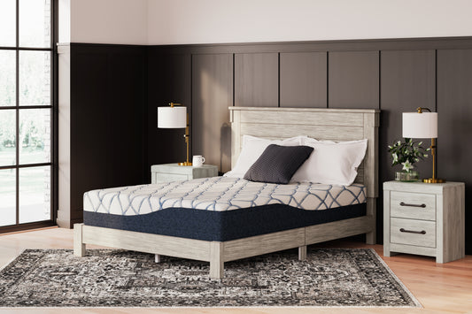 Haines Furniture Outlet - Ashley Furniture - 12 Inch Chime Elite 2.0 Mattresses - California King / White/Blue - M42651