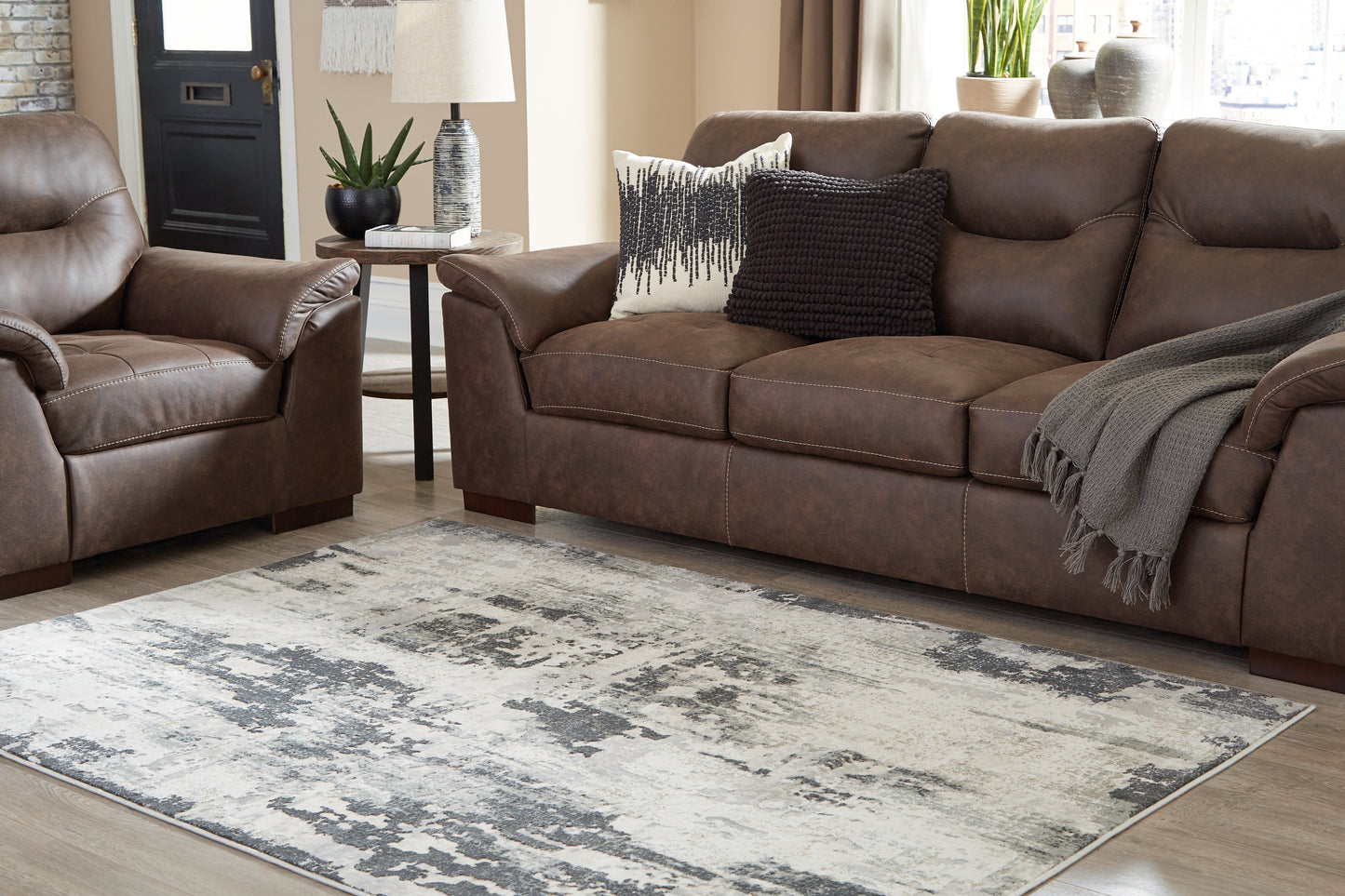 Haines Furniture Outlet - Ashley Furniture - Mazatl Rug - 5'3" x 7'3" Rug / Multi - R403762