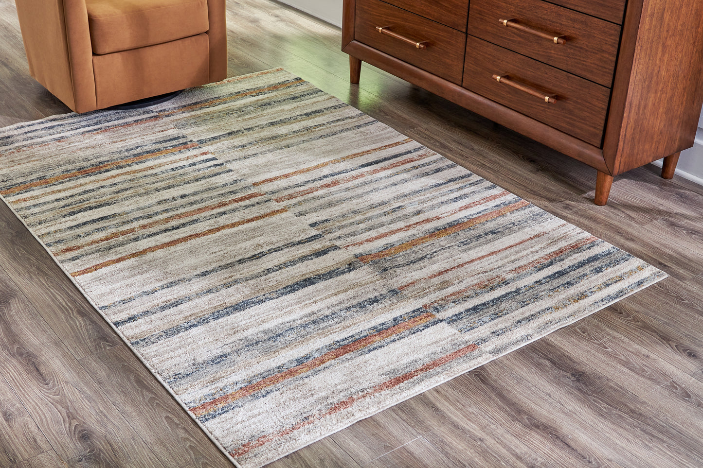 Haines Furniture Outlet - Ashley Furniture - Kemart Rug - 5' x 7' Rug / Multi - R406682