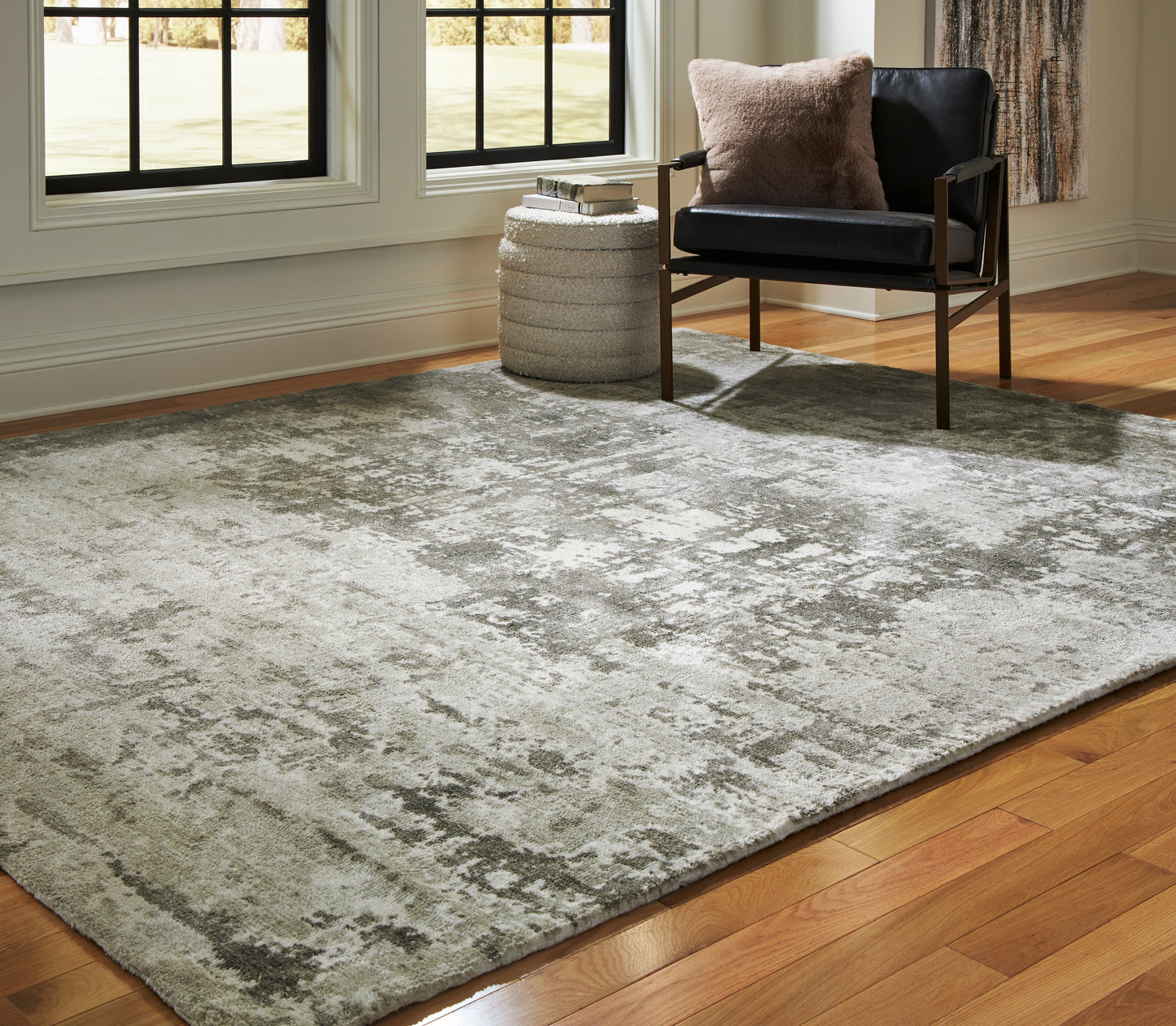 Haines Furniture Outlet - Ashley Furniture - Valmontic Rug - 8' x 10' Rug / Gray - R406921