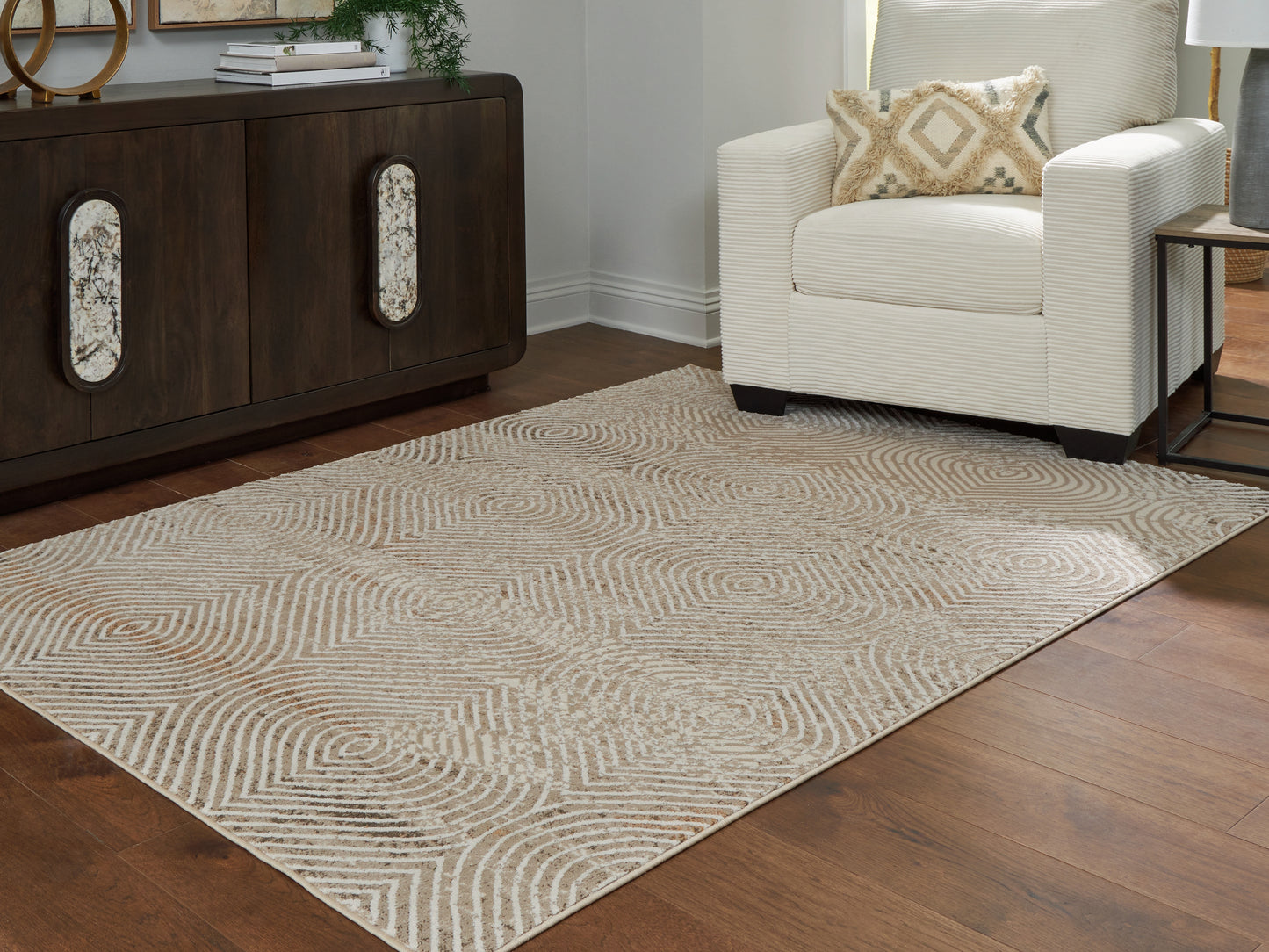 Haines Furniture Outlet - Ashley Furniture - Bachus Rug - 5'3" x 7' Area Rug / Multi - R407752