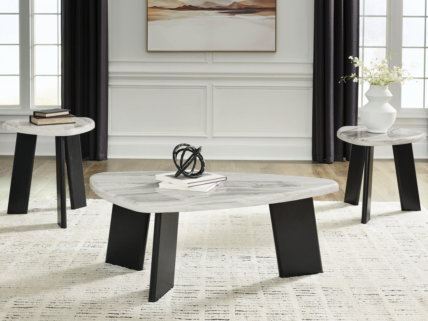 Haines Furniture Outlet - Ashley Furniture - Lilyberg Table (Set of 3) - Occasional Table Set (3/CN) - T389-13